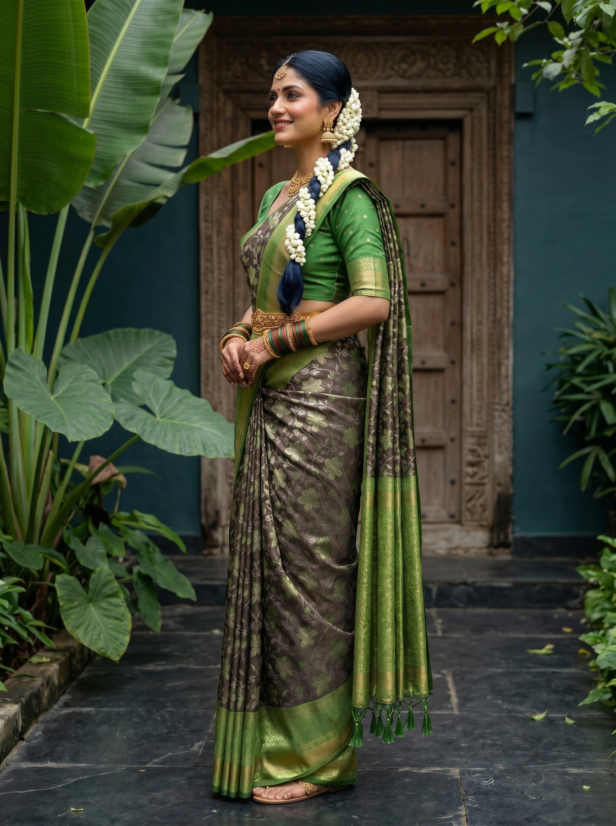 MIMOSA Saree Saree — pose 3 styling detail