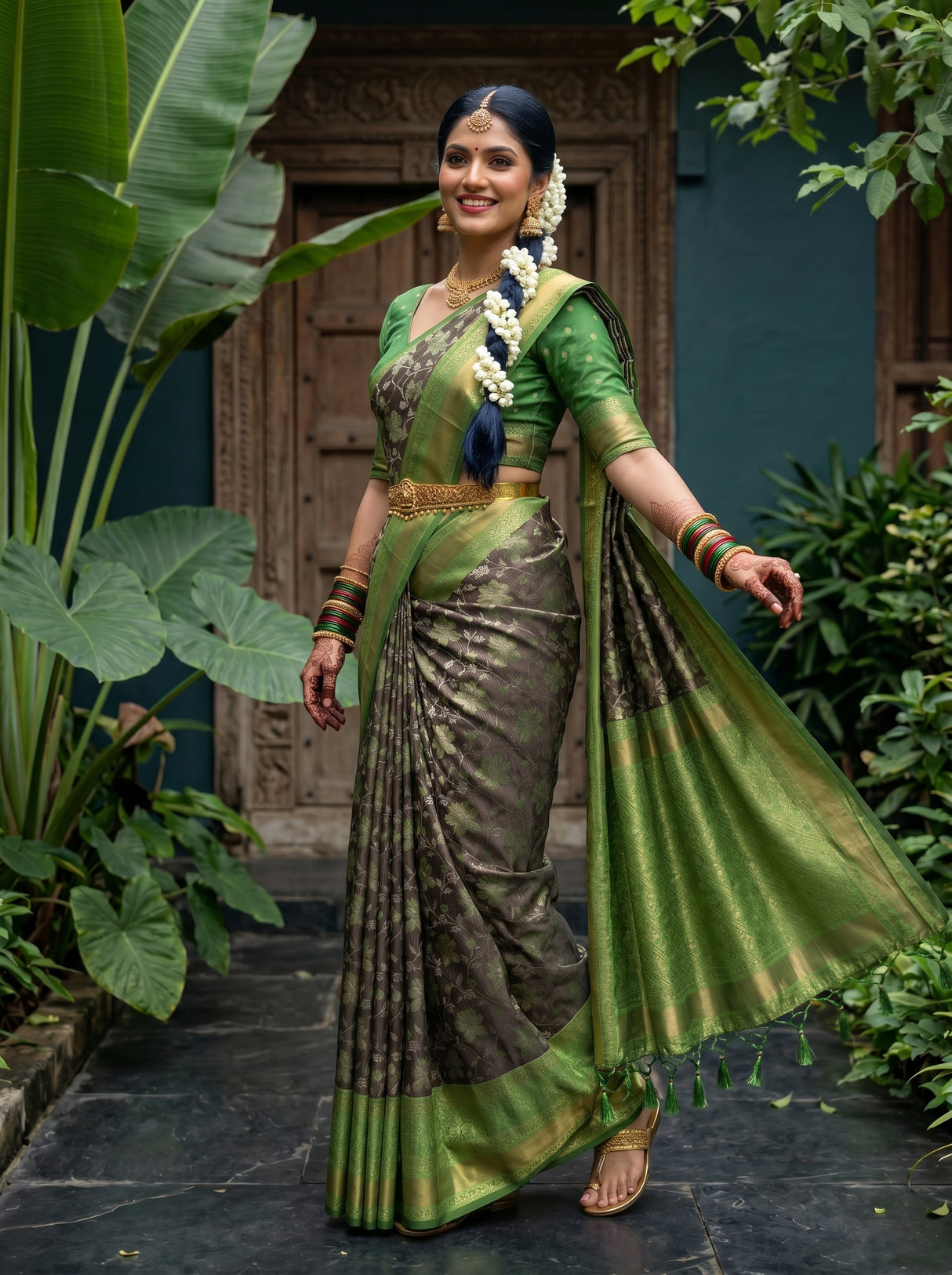 MIMOSA Saree Saree — pose 9 styling detail