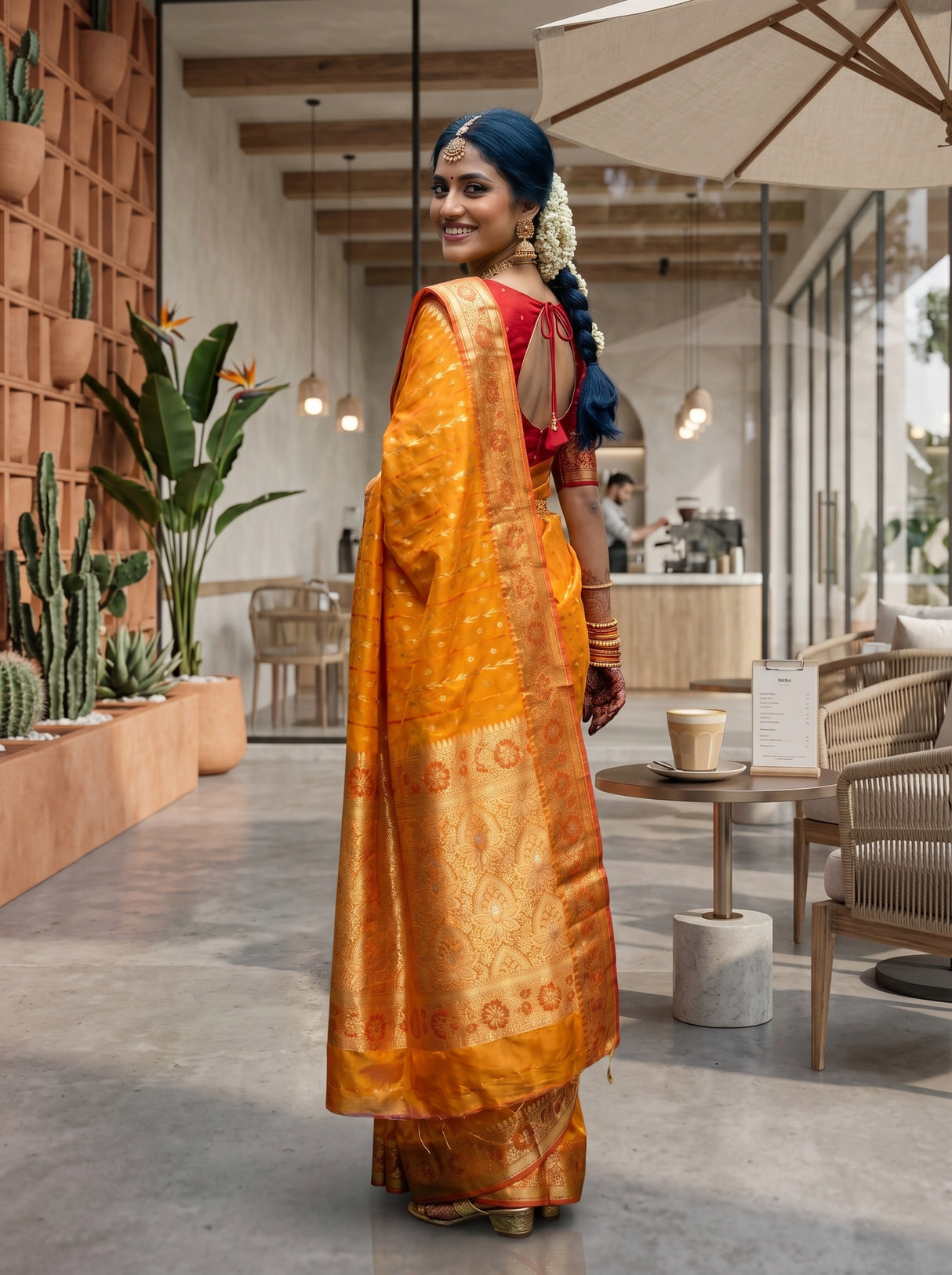 MIMOSA Saree Saree — pose 7 styling detail