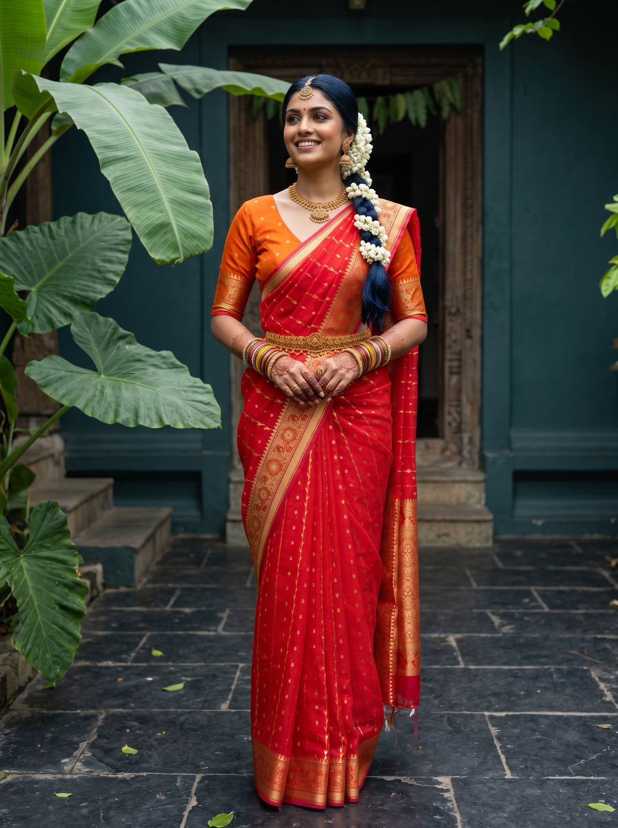 MIMOSA Saree Saree — front view on mannequin