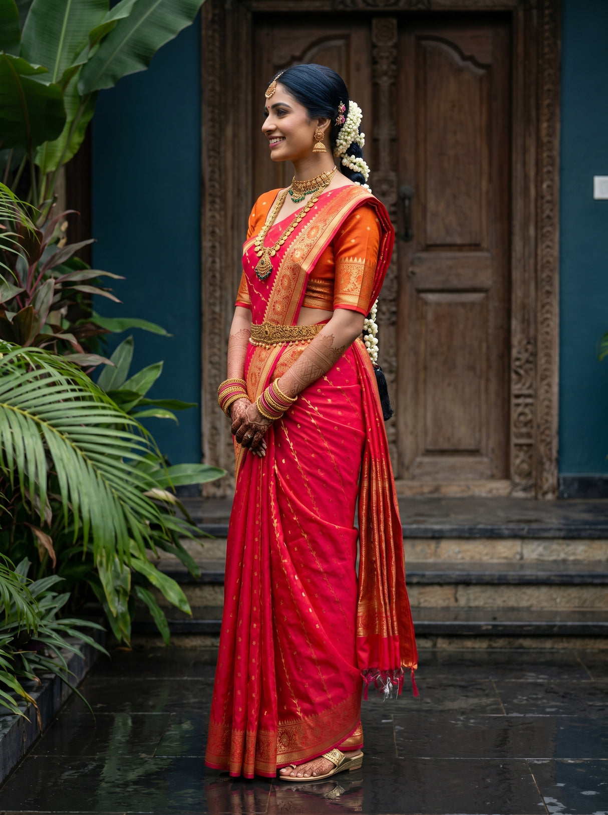 MIMOSA Saree Saree — pose 3 styling detail
