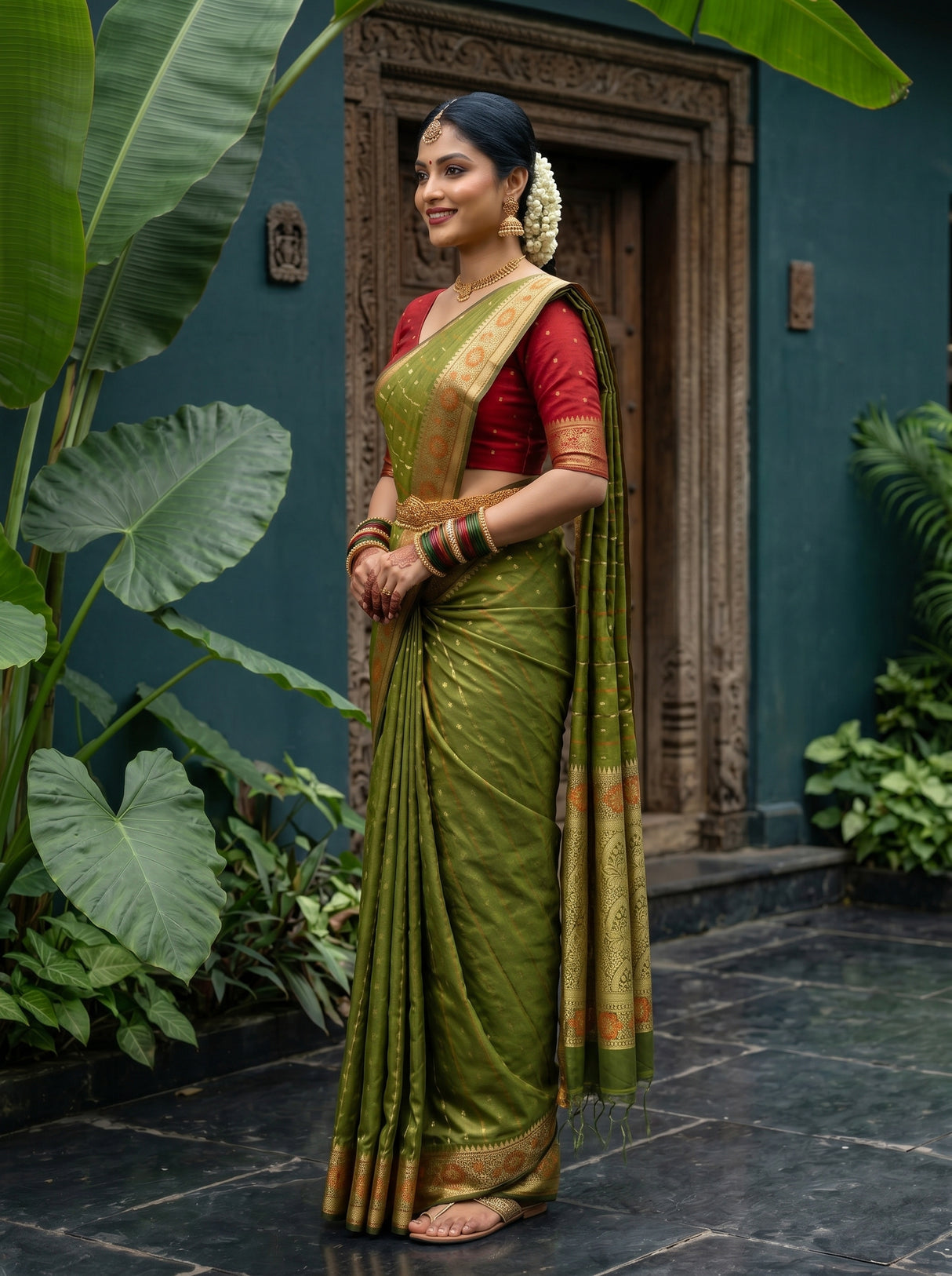 MIMOSA Saree Saree — pose 3 styling detail