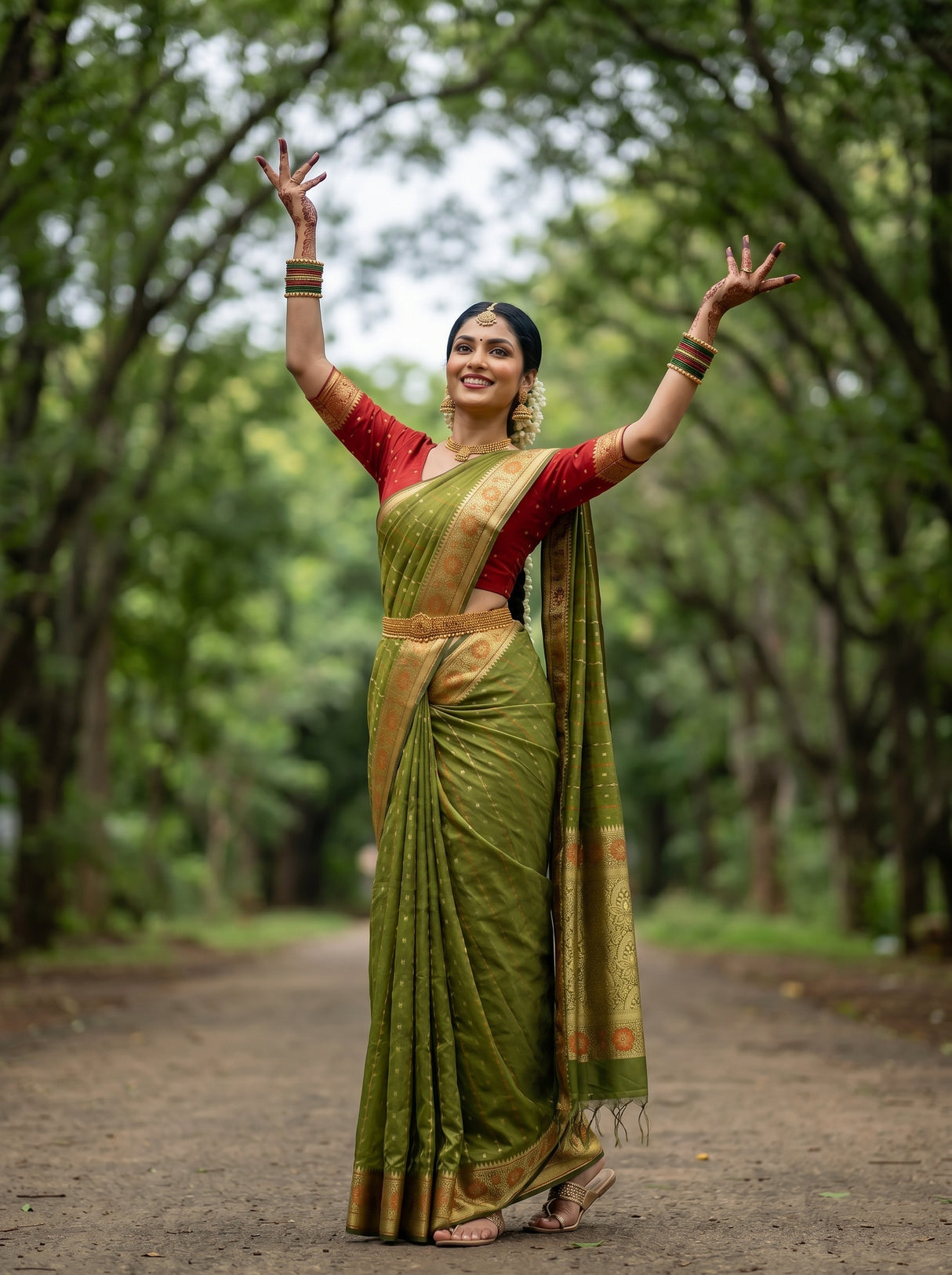 MIMOSA Saree Saree — pose 5 styling detail