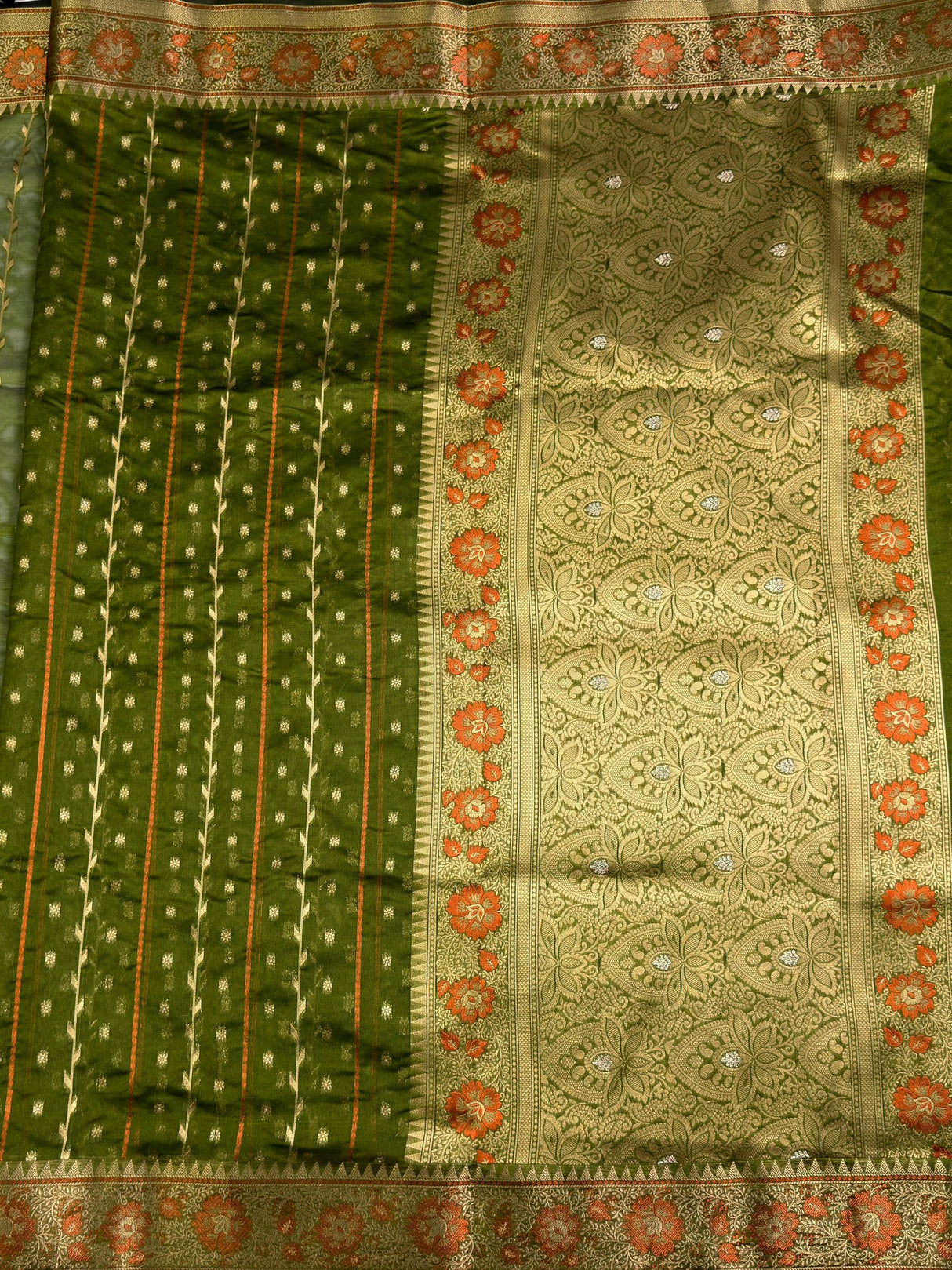 MIMOSA Saree Saree — pallu and zari work detail