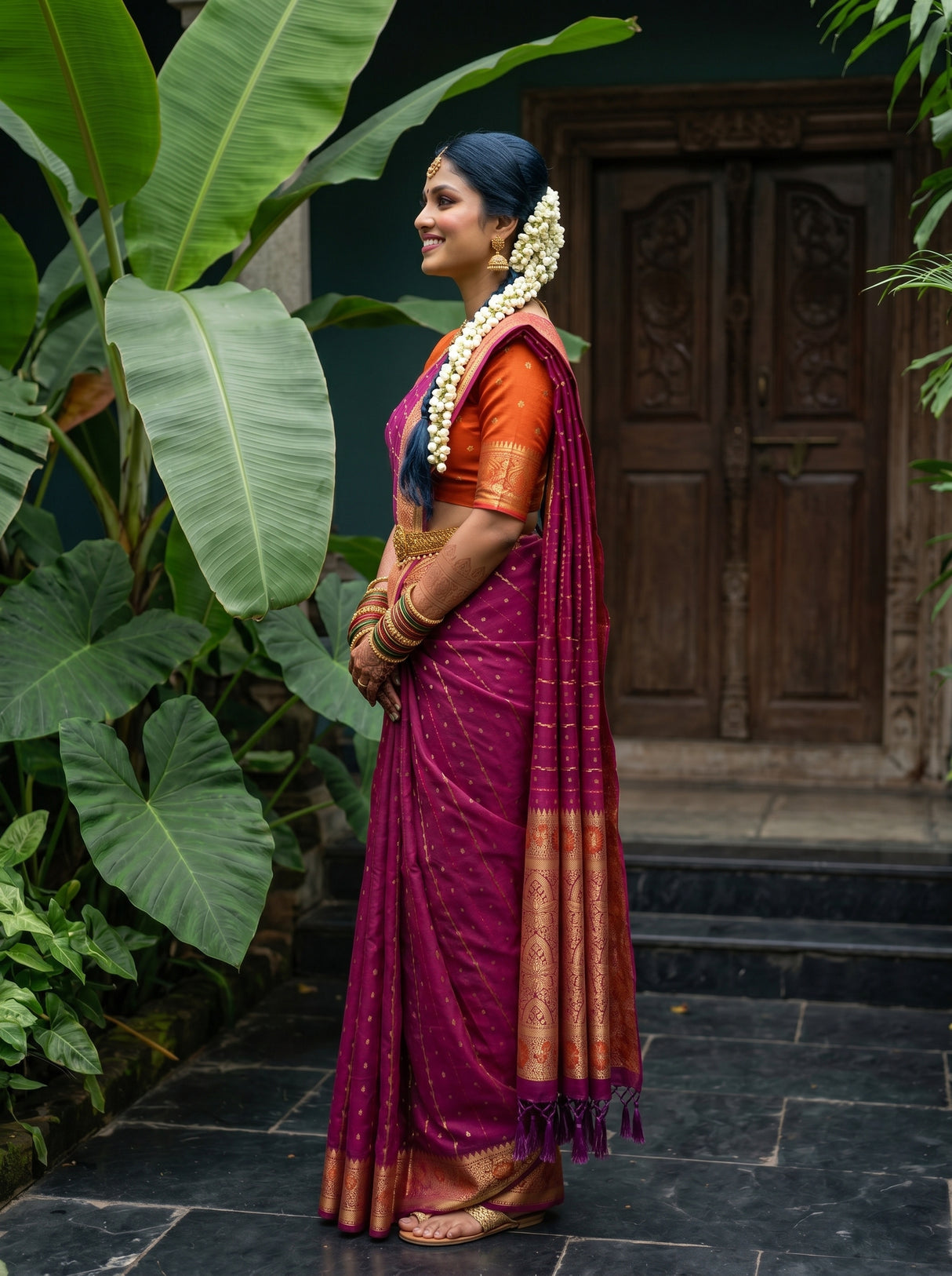 MIMOSA Saree Saree — pose 3 styling detail