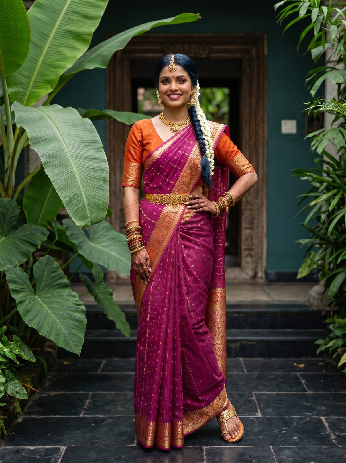 MIMOSA Saree Saree — pose 4 styling detail