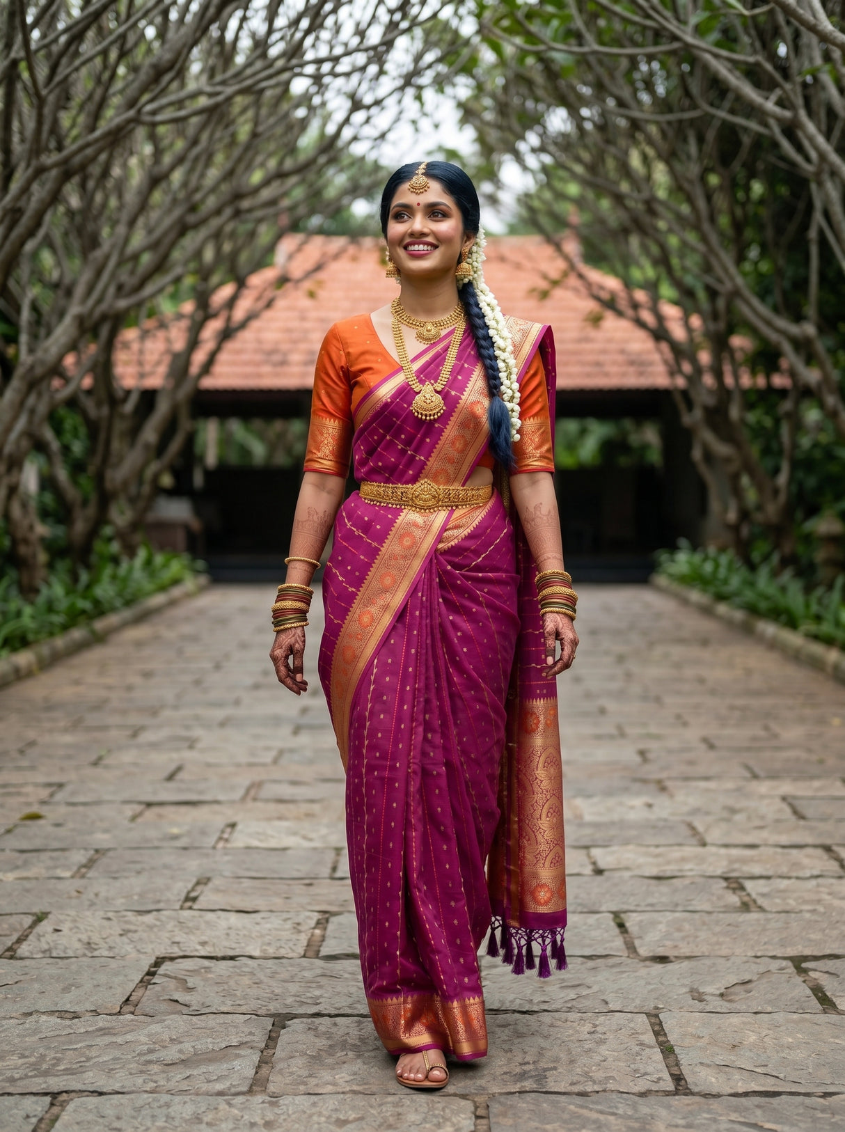 MIMOSA Saree Saree — pose 6 styling detail