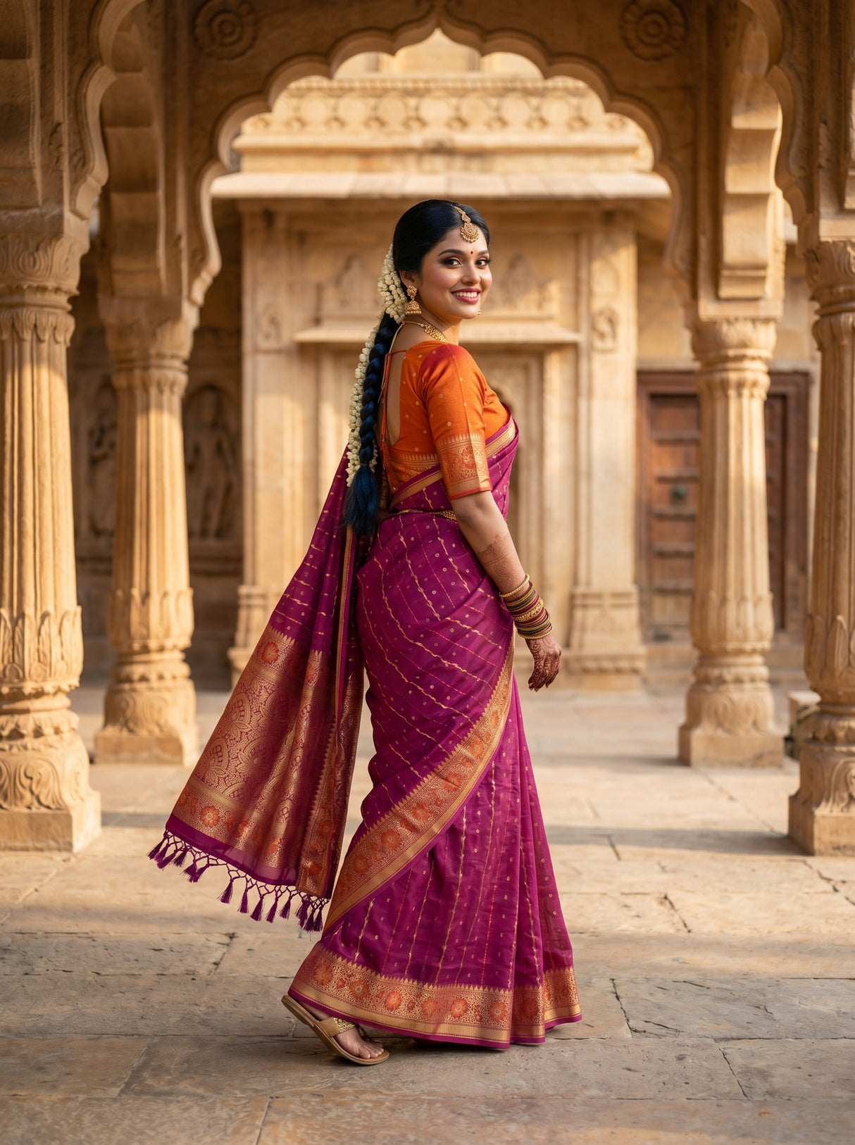MIMOSA Saree Saree — pose 9 styling detail