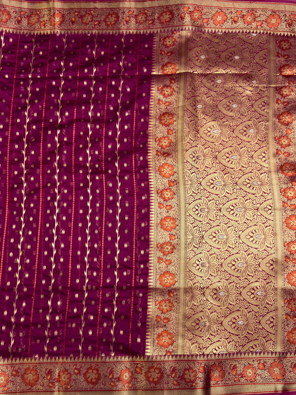 MIMOSA Saree Saree — pallu and zari work detail