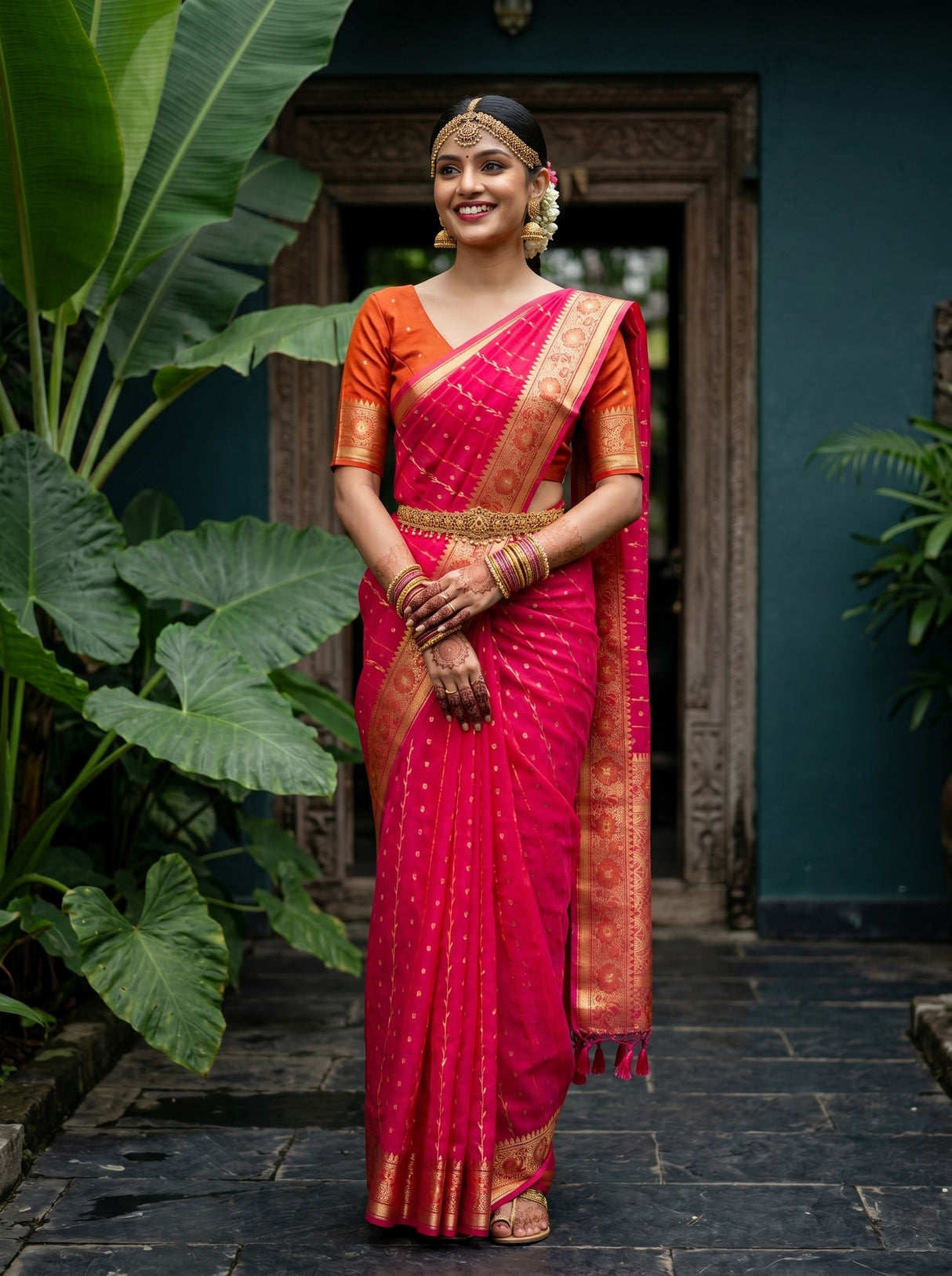 MIMOSA Saree Saree — front view on mannequin