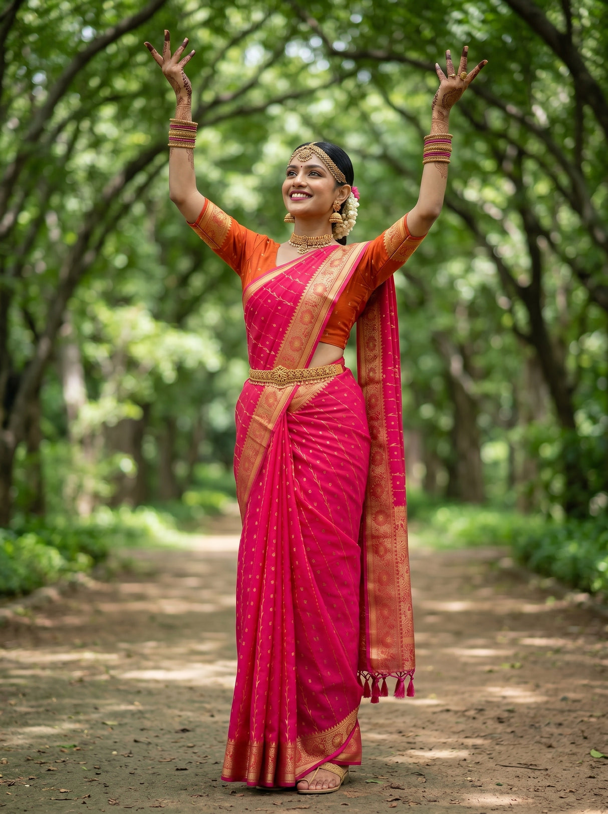 MIMOSA Saree Saree — pose 5 styling detail