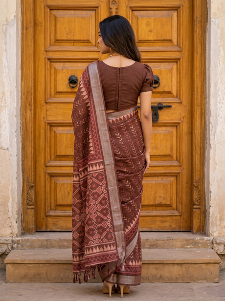 MIMOSA Saree Saree — pose 2 styling detail