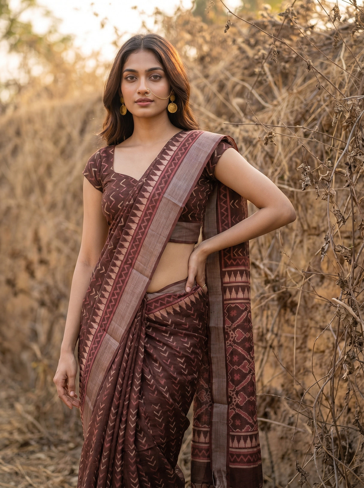 MIMOSA Saree Saree — pose 4 styling detail