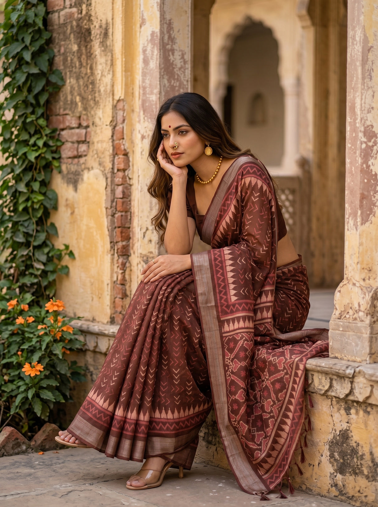 MIMOSA Saree Saree — pose 8 styling detail
