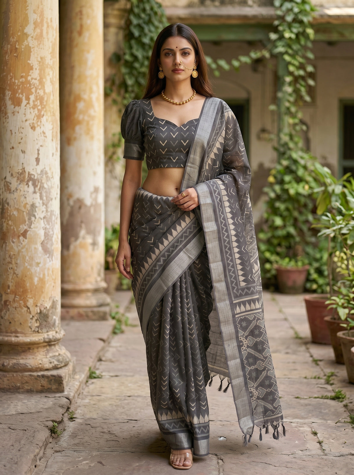 MIMOSA Saree Saree — pose 6 styling detail