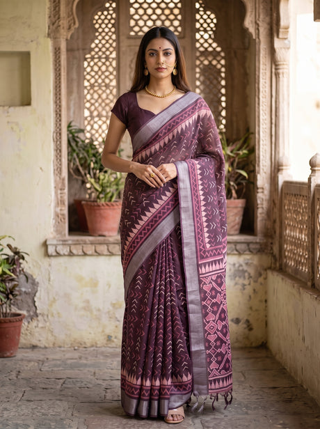 MIMOSA Saree Saree — front view on mannequin