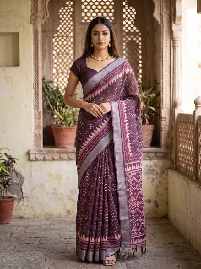 MIMOSA Saree Saree — front view on mannequin