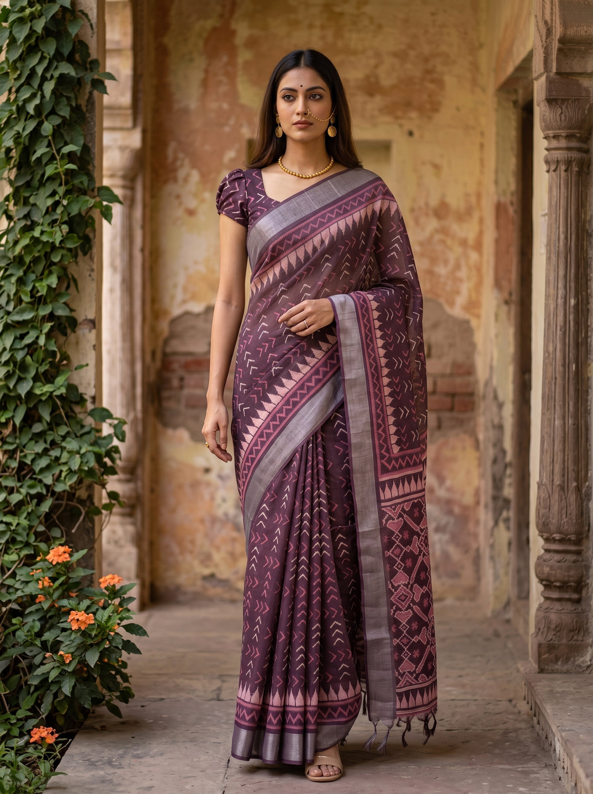 MIMOSA Saree Saree — pose 6 styling detail
