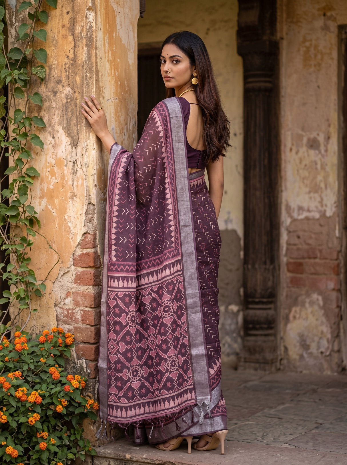 MIMOSA Saree Saree — pose 7 styling detail