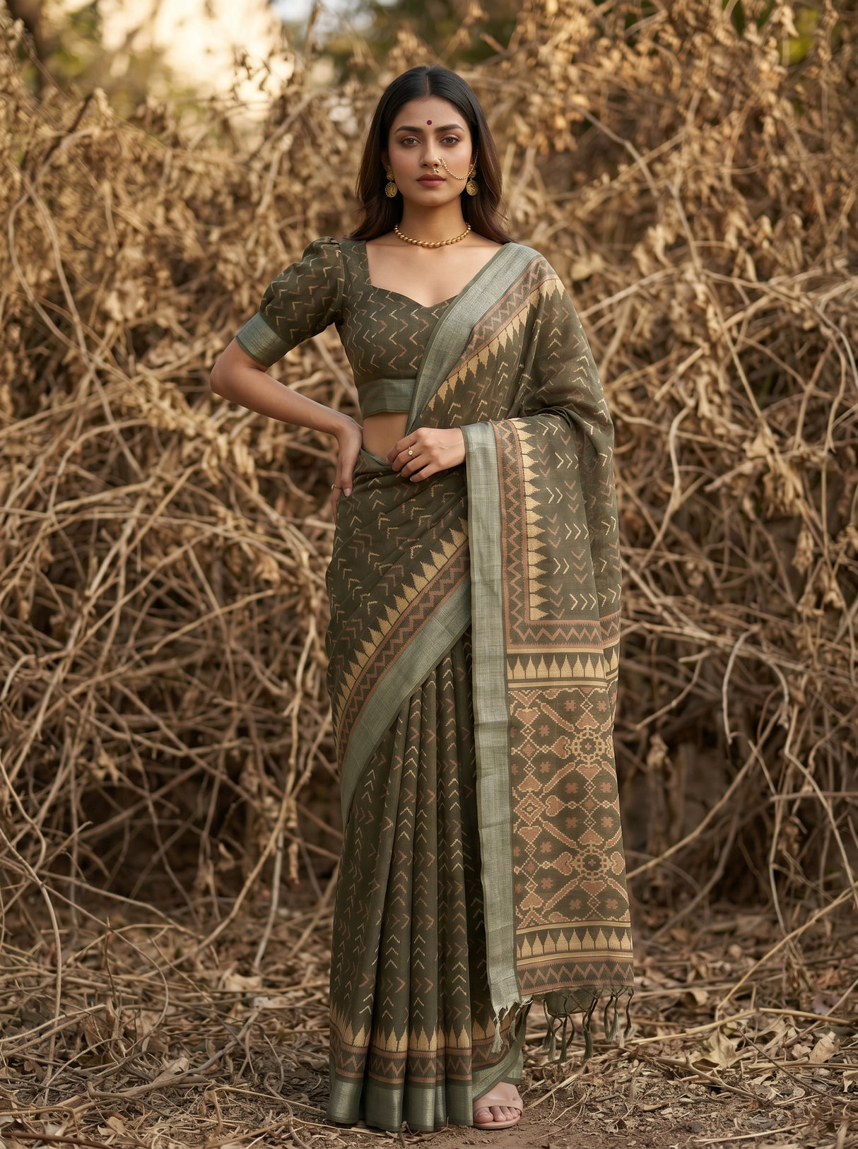 MIMOSA Saree Saree — pose 4 styling detail