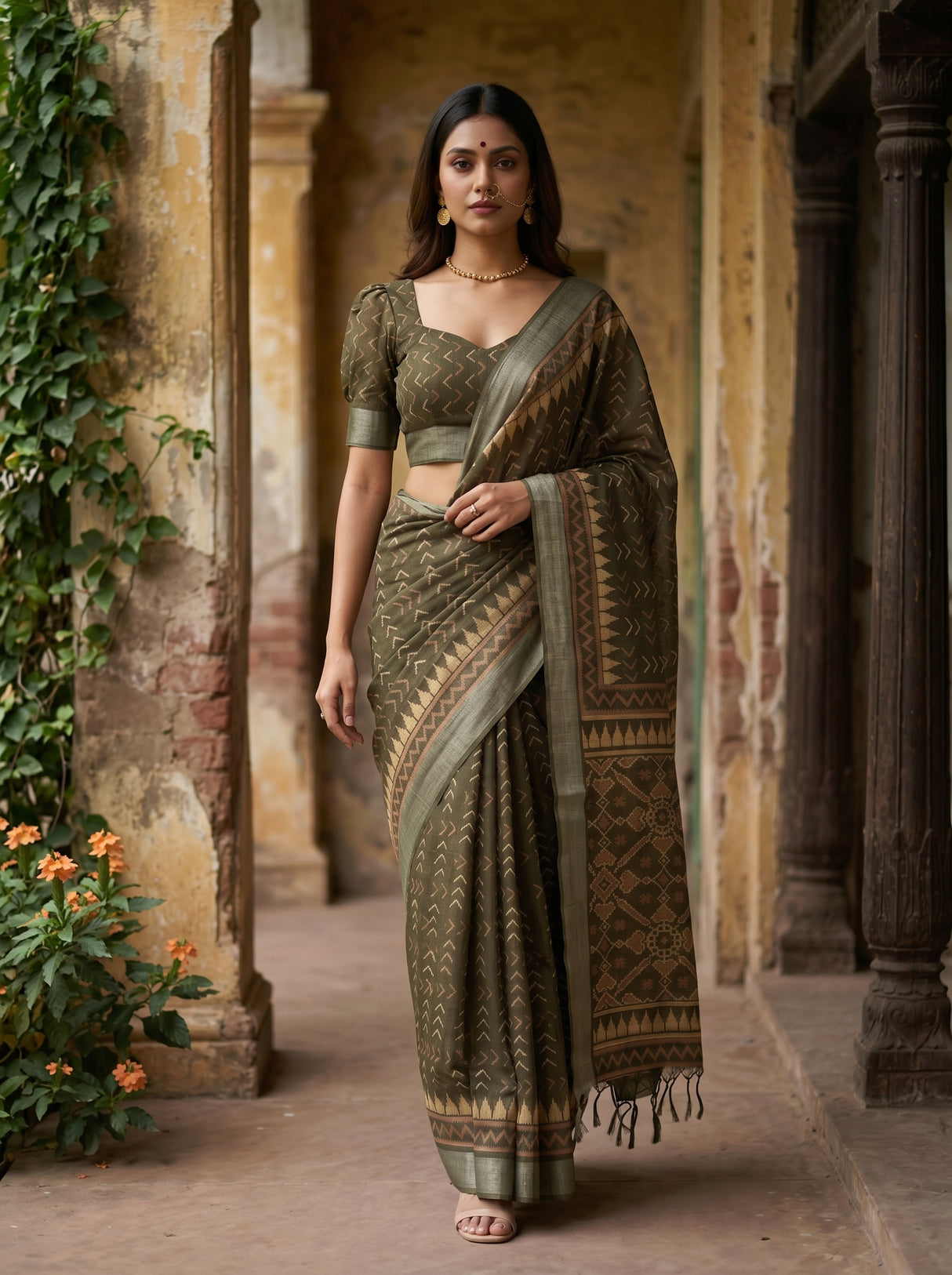 MIMOSA Saree Saree — pose 6 styling detail
