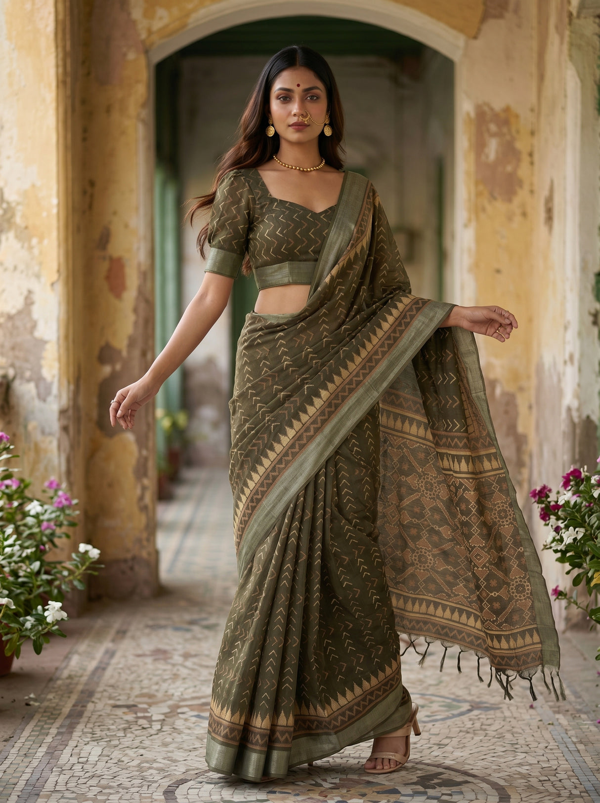 MIMOSA Saree Saree — pose 9 styling detail