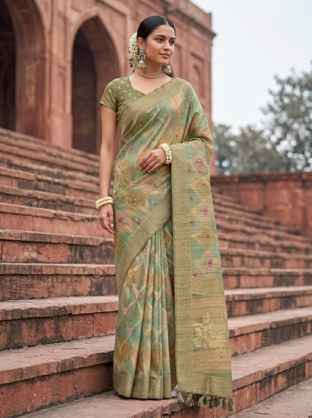 MIMOSA Saree Saree — front view on mannequin