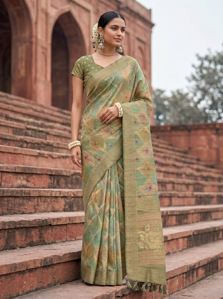 MIMOSA Saree Saree — front view on mannequin