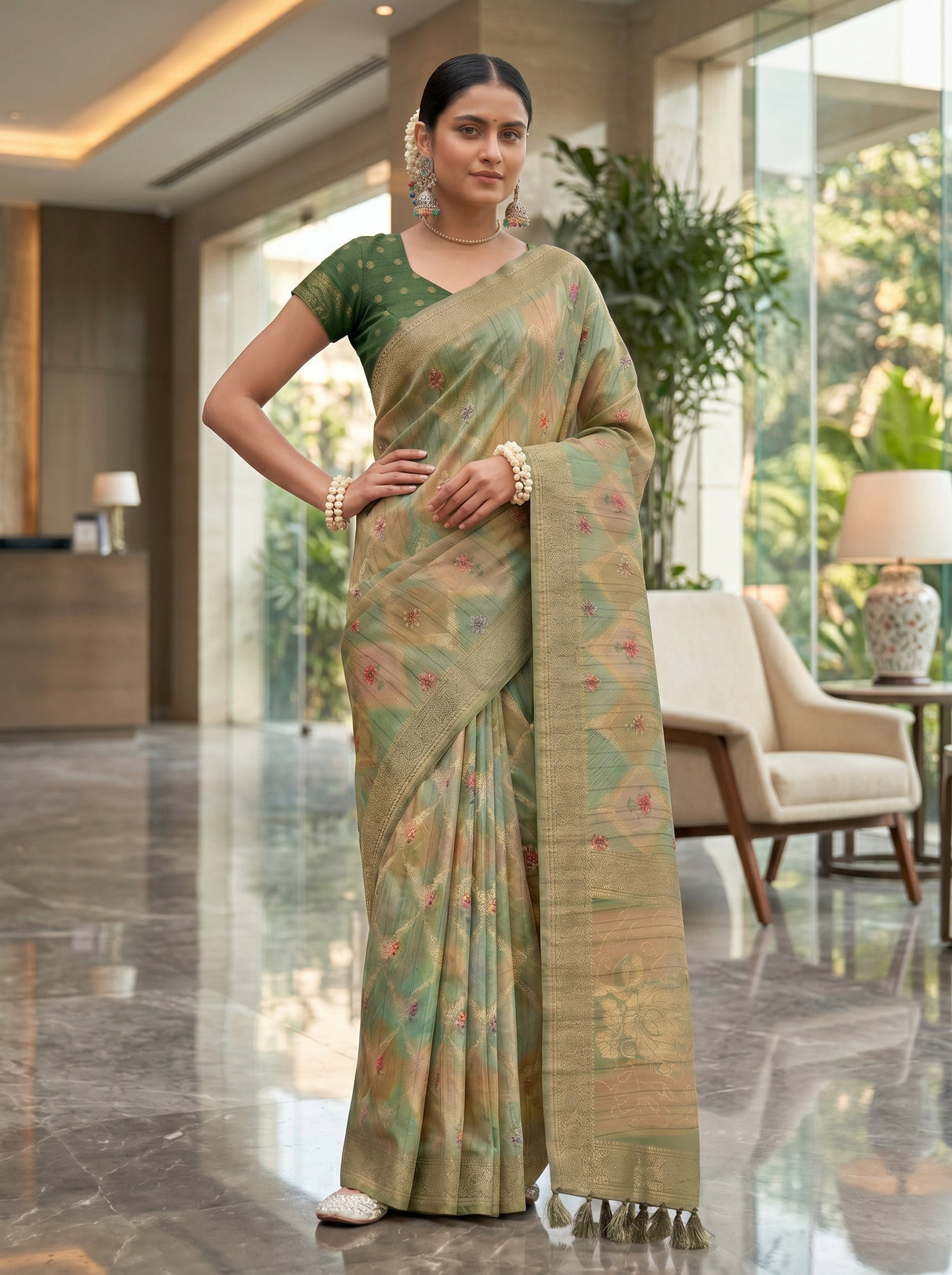 MIMOSA Saree Saree — pose 4 styling detail