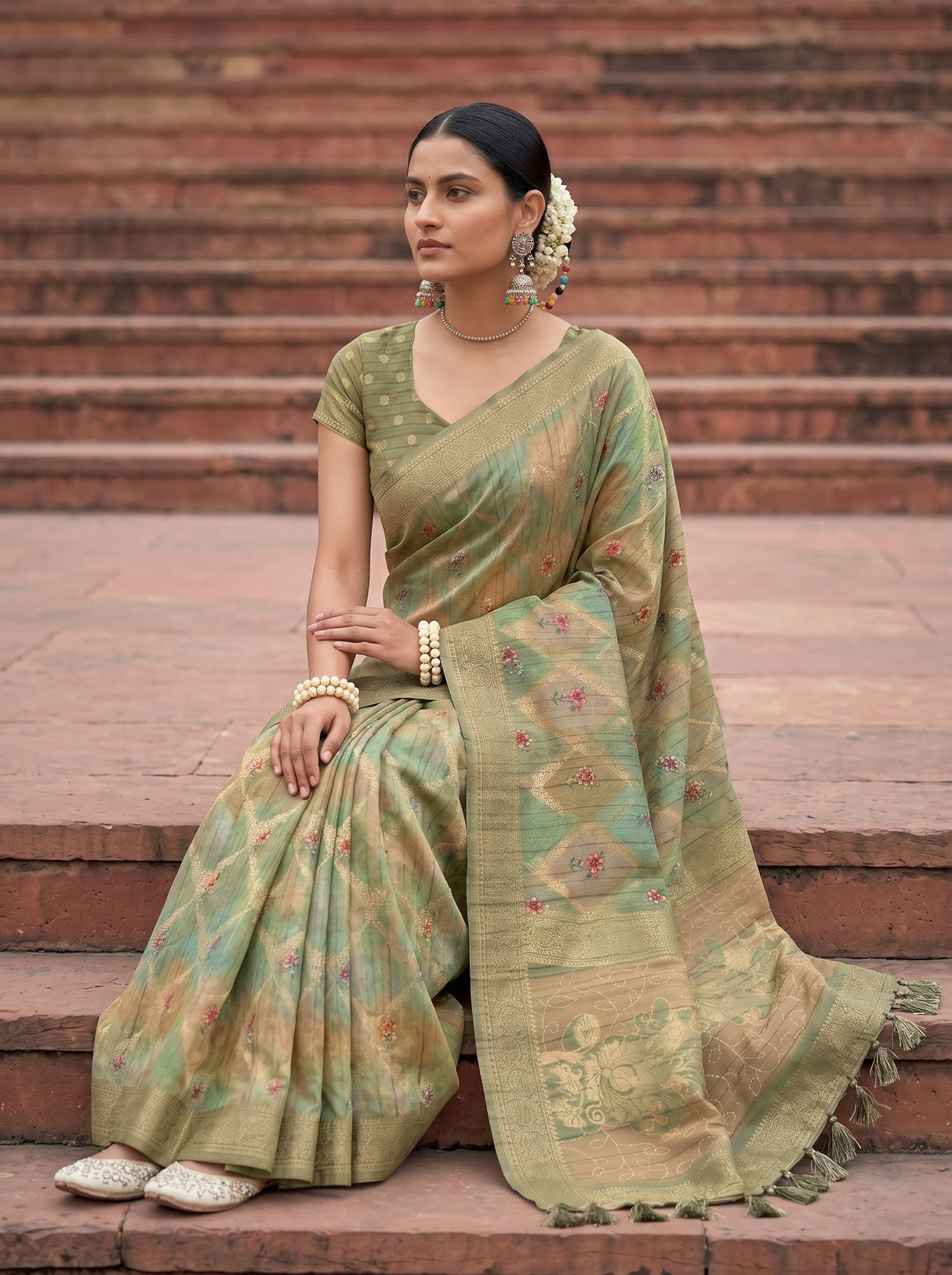 MIMOSA Saree Saree — pose 8 styling detail