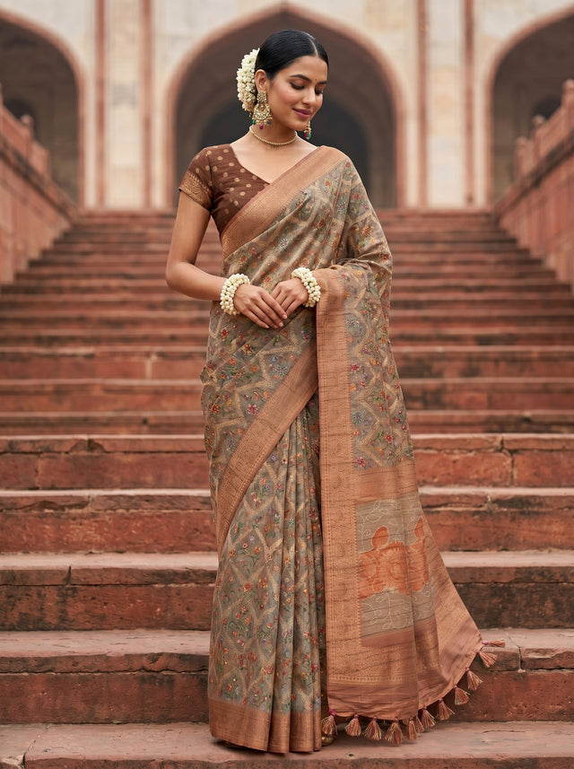 MIMOSA Saree Saree — front view on mannequin