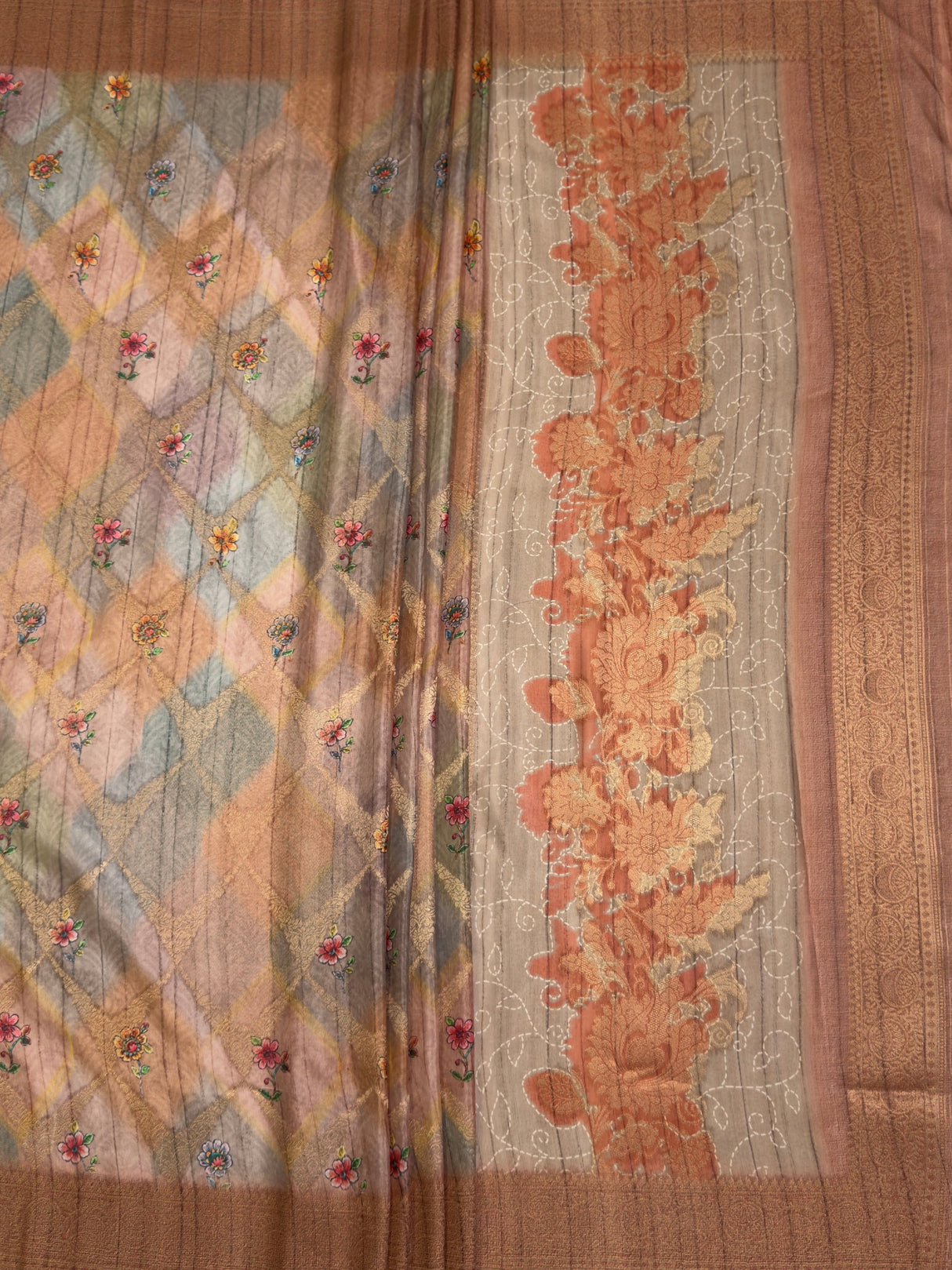 MIMOSA Saree Saree — pallu and zari work detail
