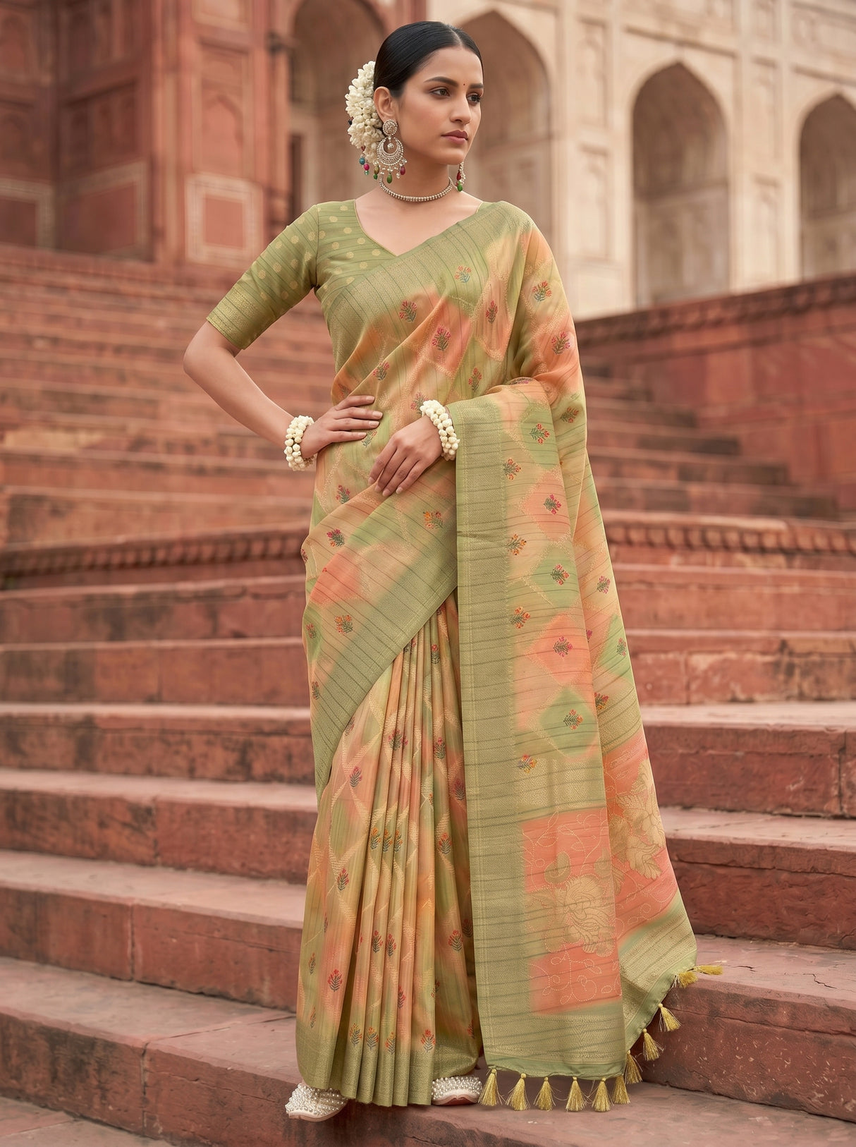 MIMOSA Saree Saree — pose 4 styling detail