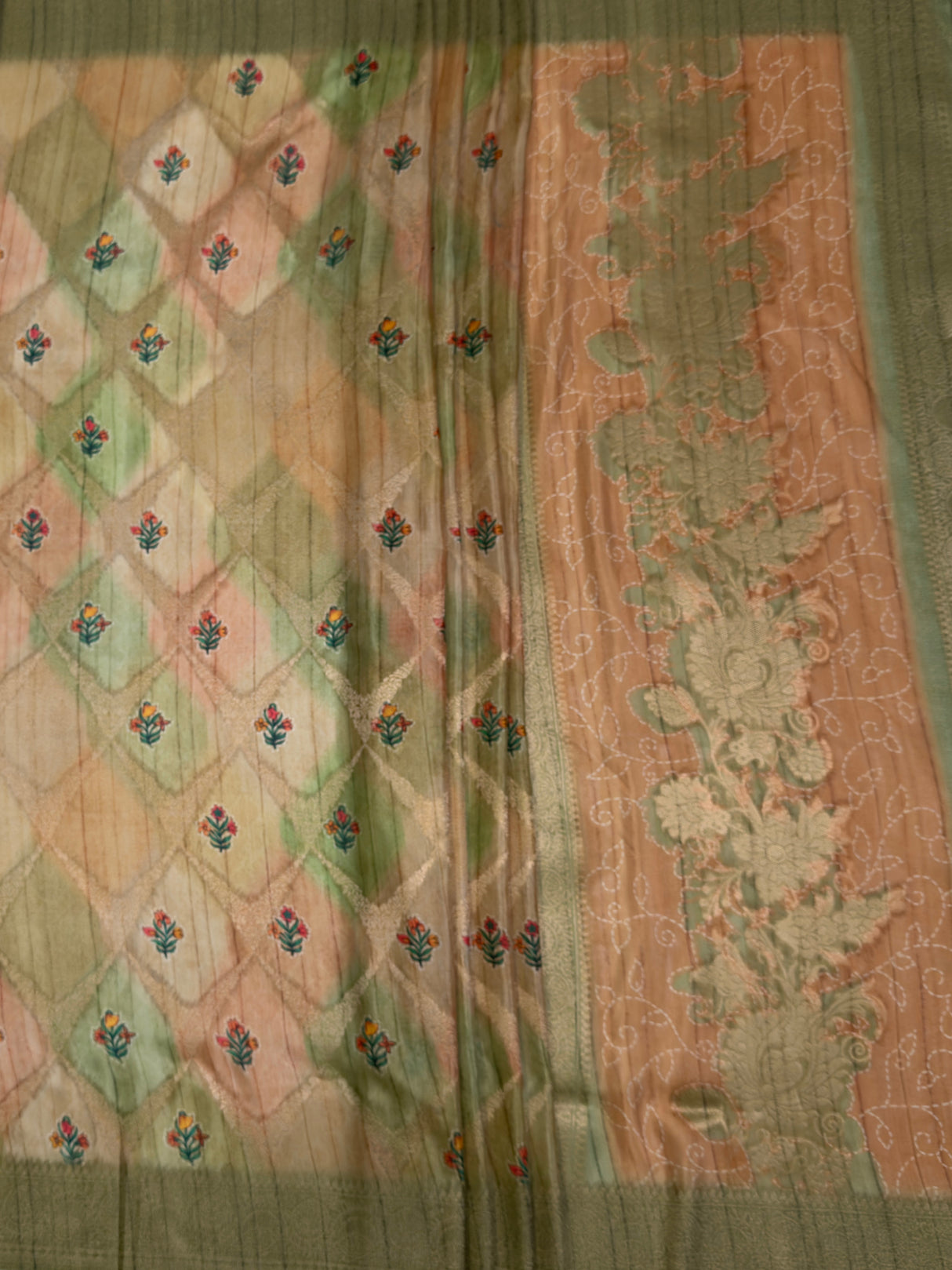 MIMOSA Saree Saree — pallu and zari work detail