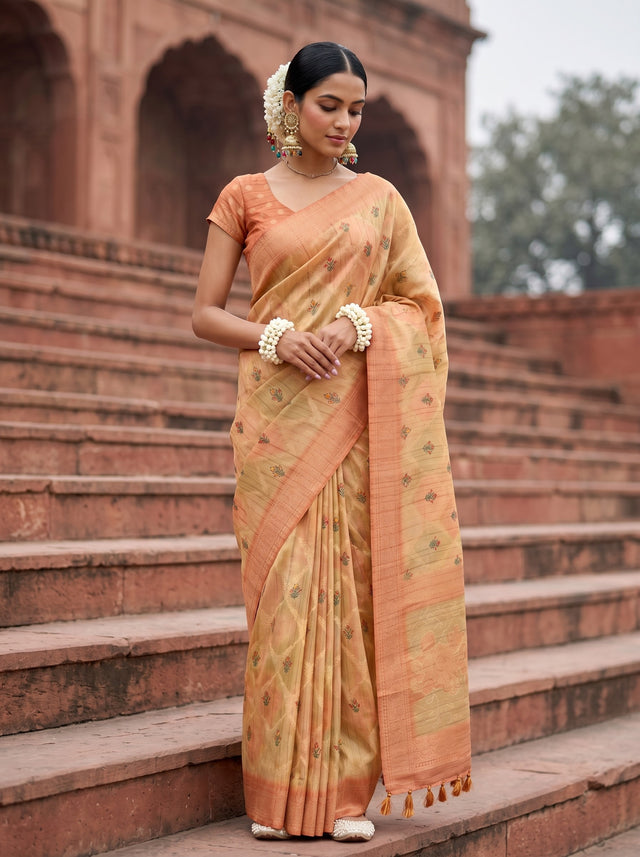MIMOSA Saree Saree — front view on mannequin