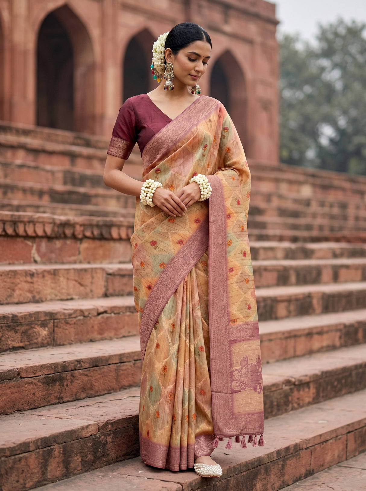 MIMOSA Saree Saree — front view on mannequin