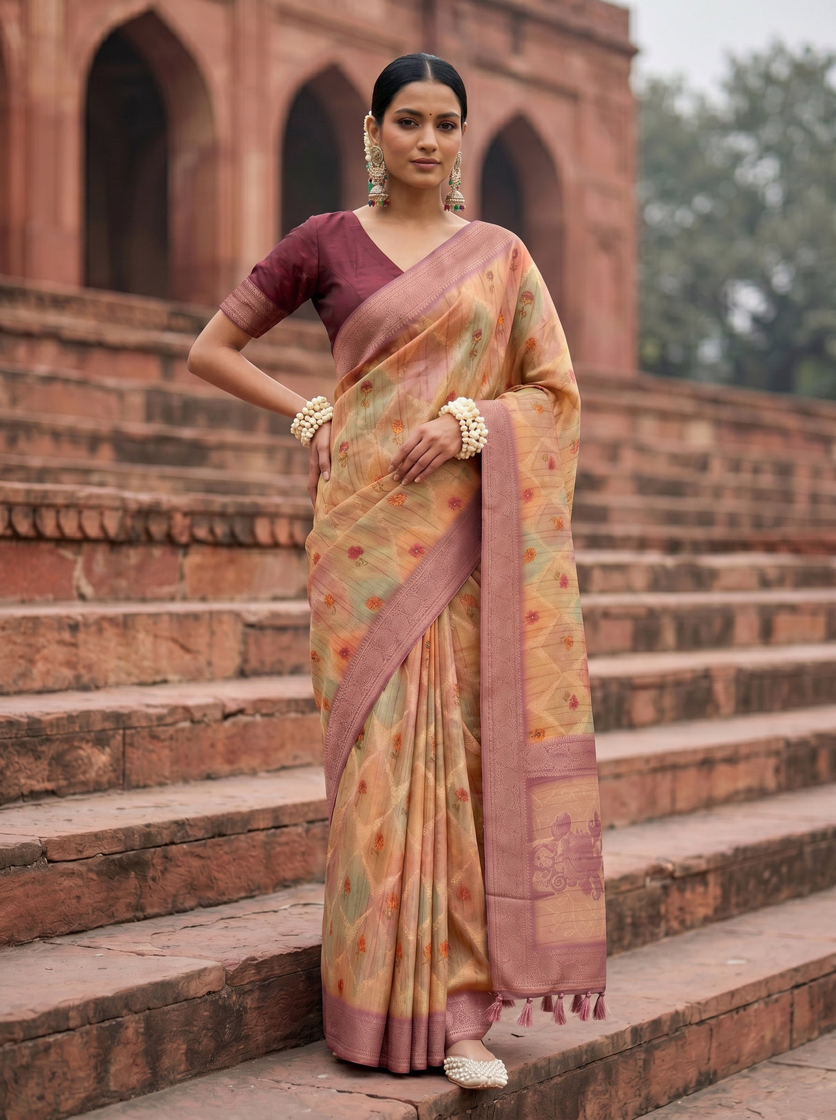 MIMOSA Saree Saree — pose 4 styling detail