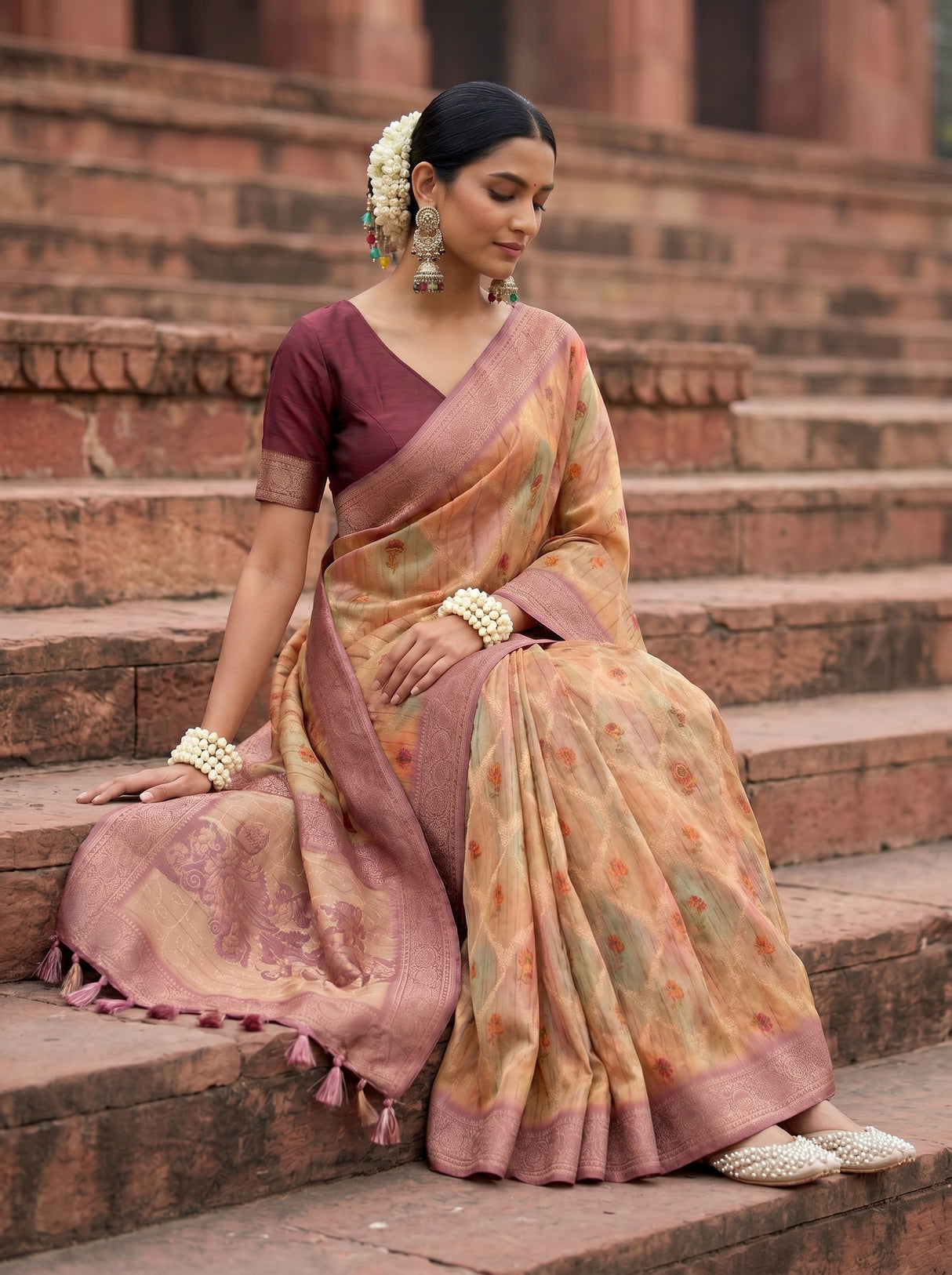 MIMOSA Saree Saree — pose 8 styling detail