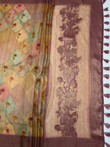 MIMOSA Saree Saree — pallu and zari work detail