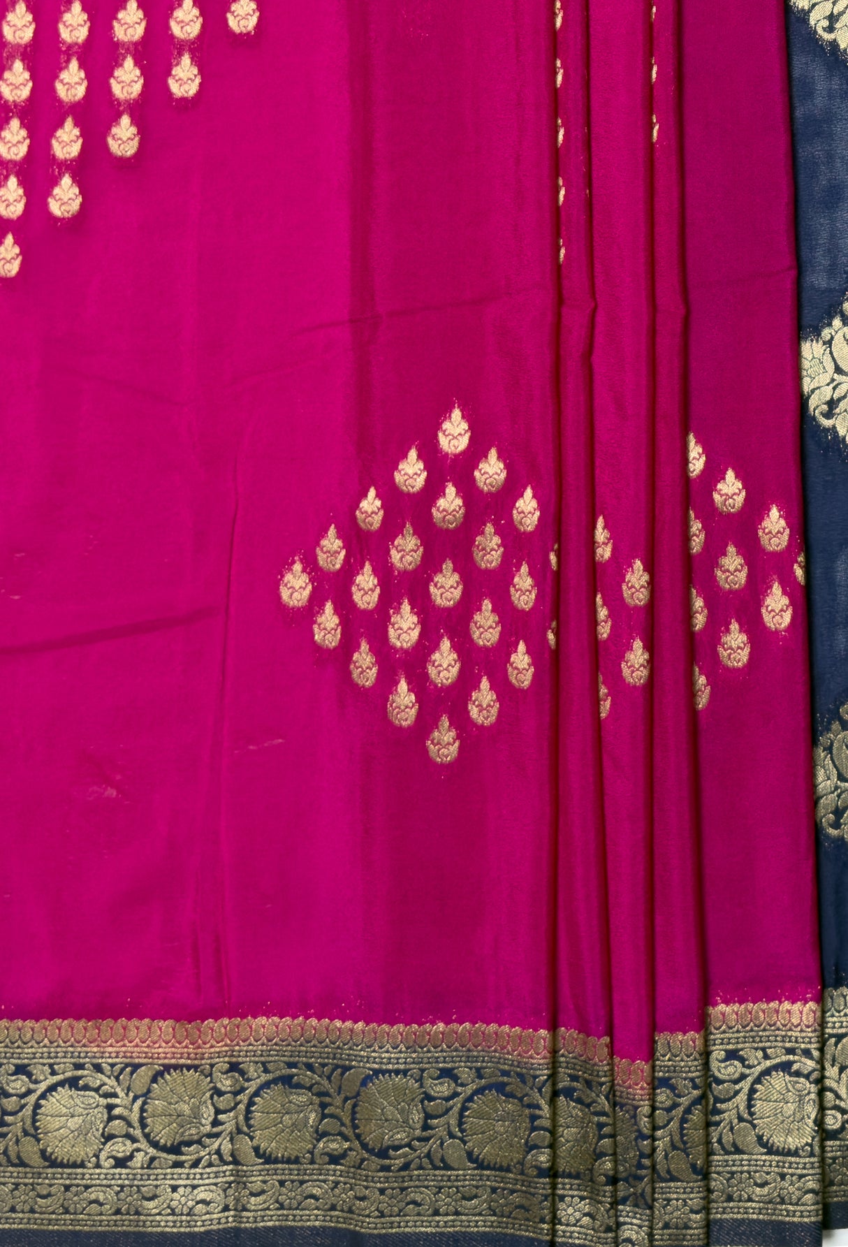 MIMOSA Rani Mysore Silk crepe Saree — fleets shot full lifestyle