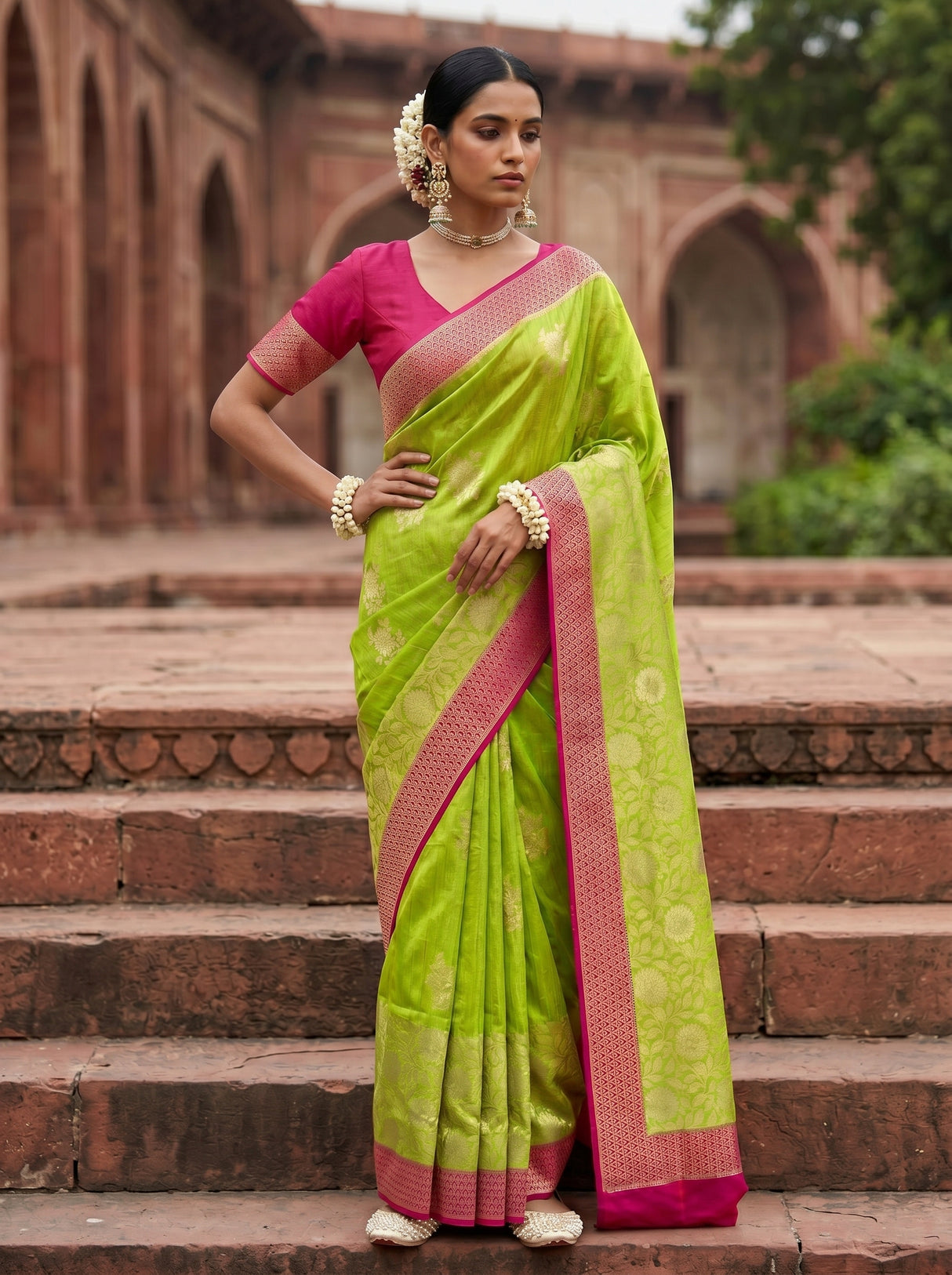 MIMOSA Saree Saree — pose 4 styling detail