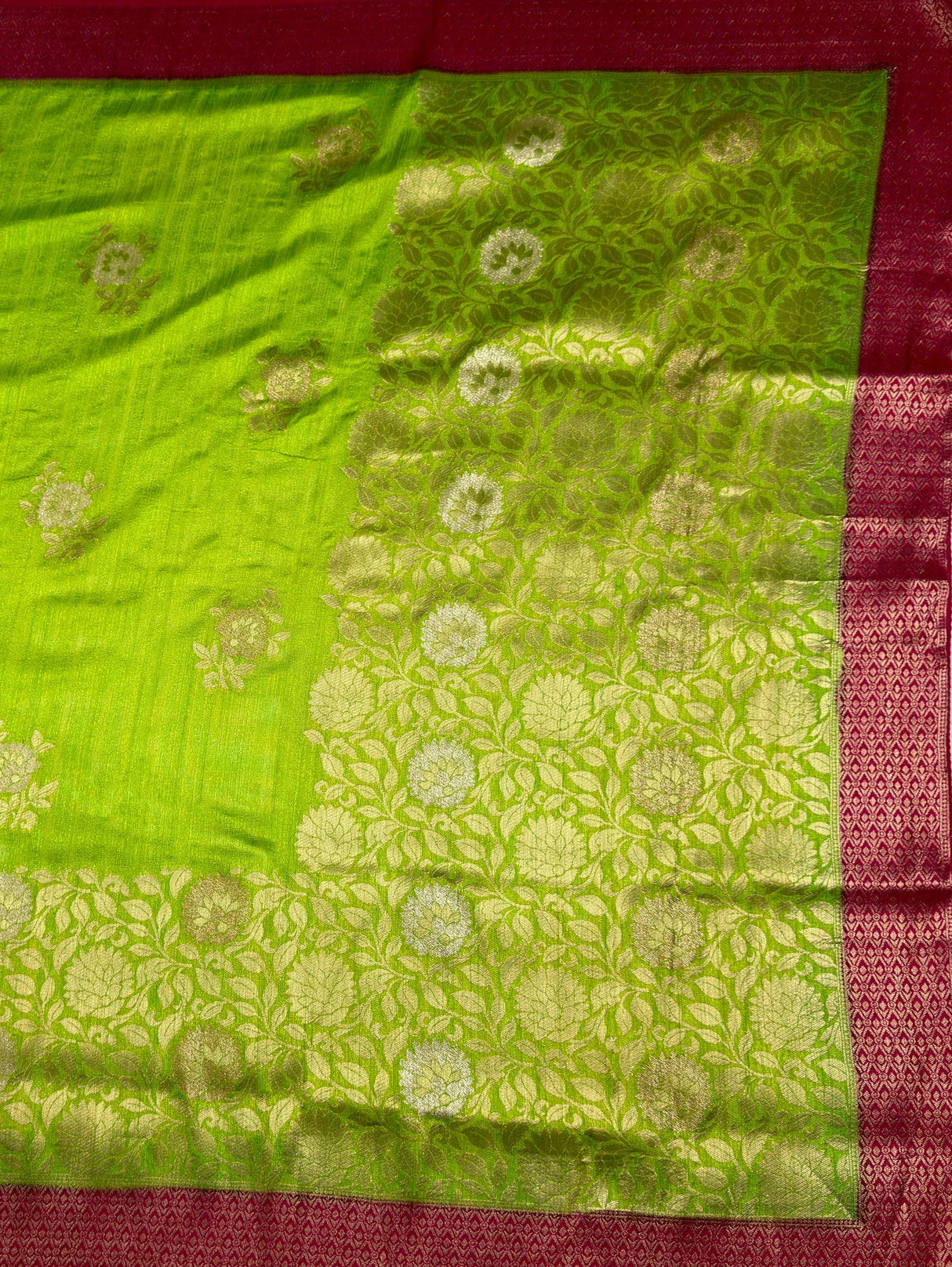 MIMOSA Saree Saree — pallu and zari work detail