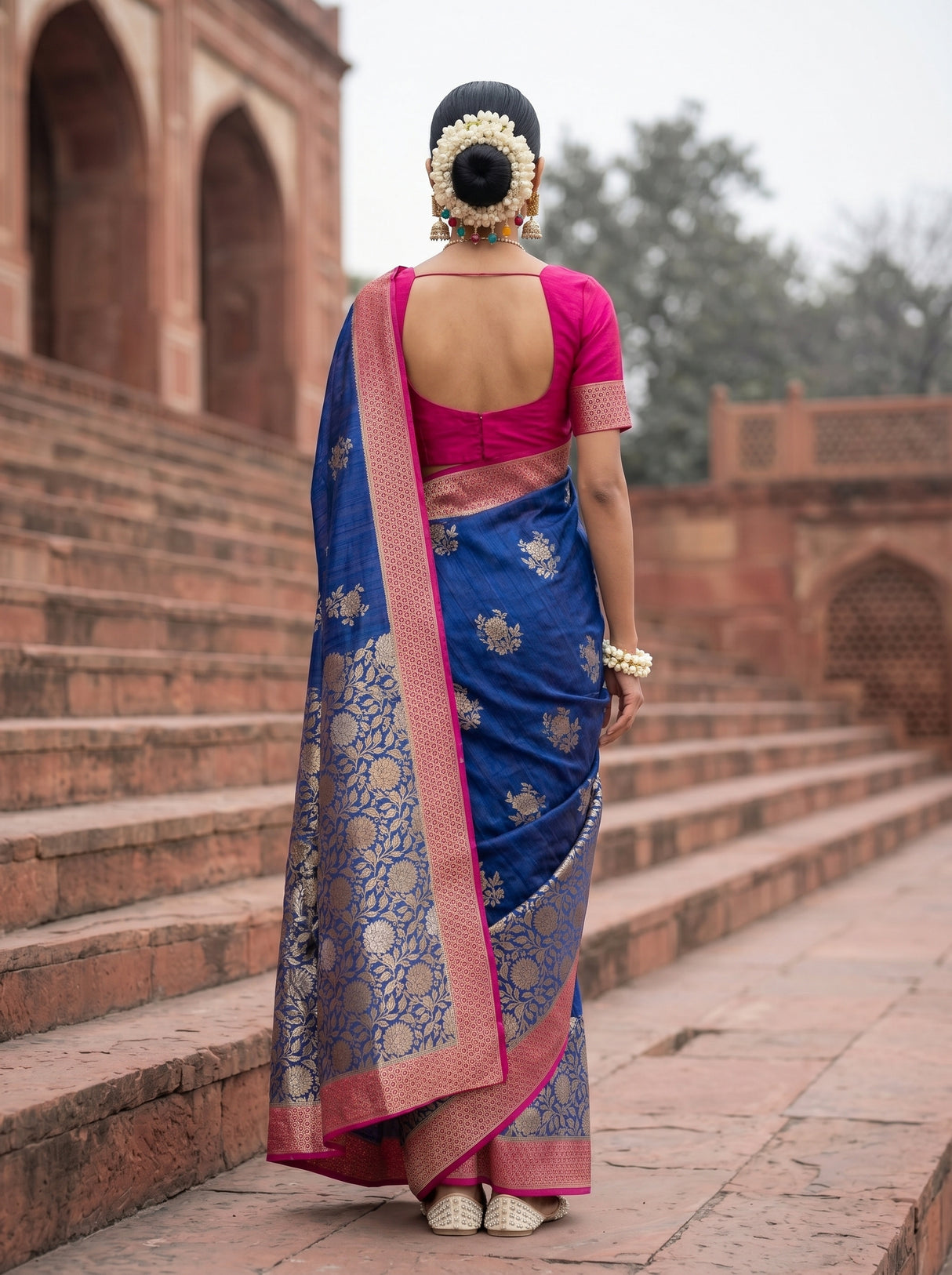 MIMOSA Saree Saree — pose 2 styling detail