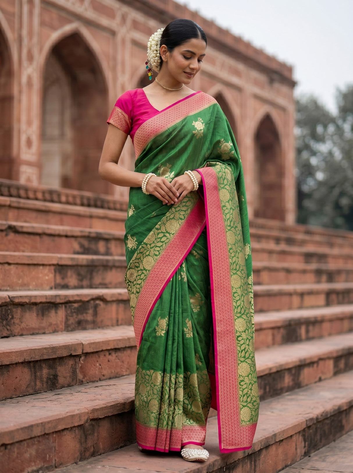 MIMOSA Saree Saree — front view on mannequin