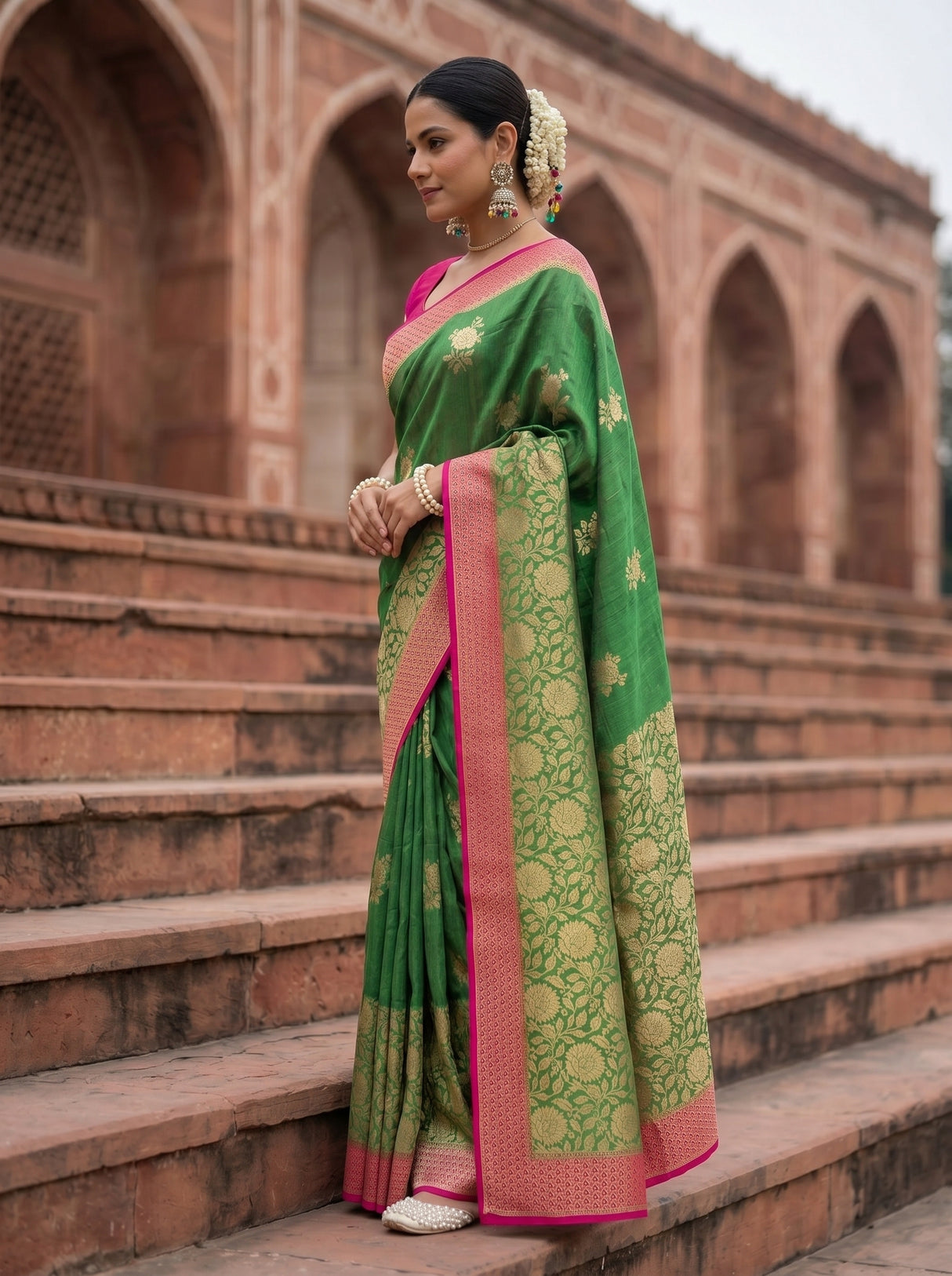 MIMOSA Saree Saree — pose 3 styling detail