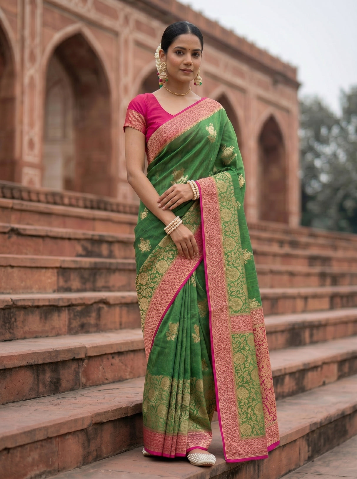 MIMOSA Saree Saree — pose 5 styling detail