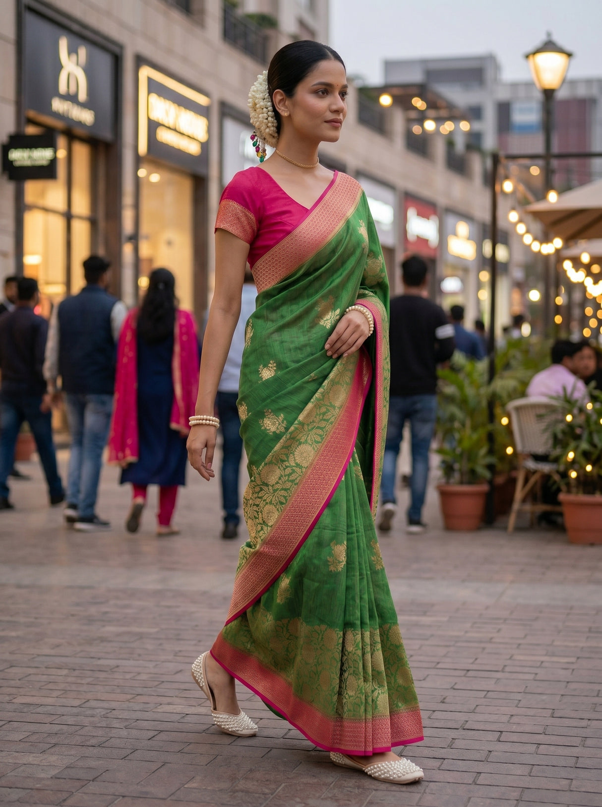 MIMOSA Saree Saree — pose 6 styling detail