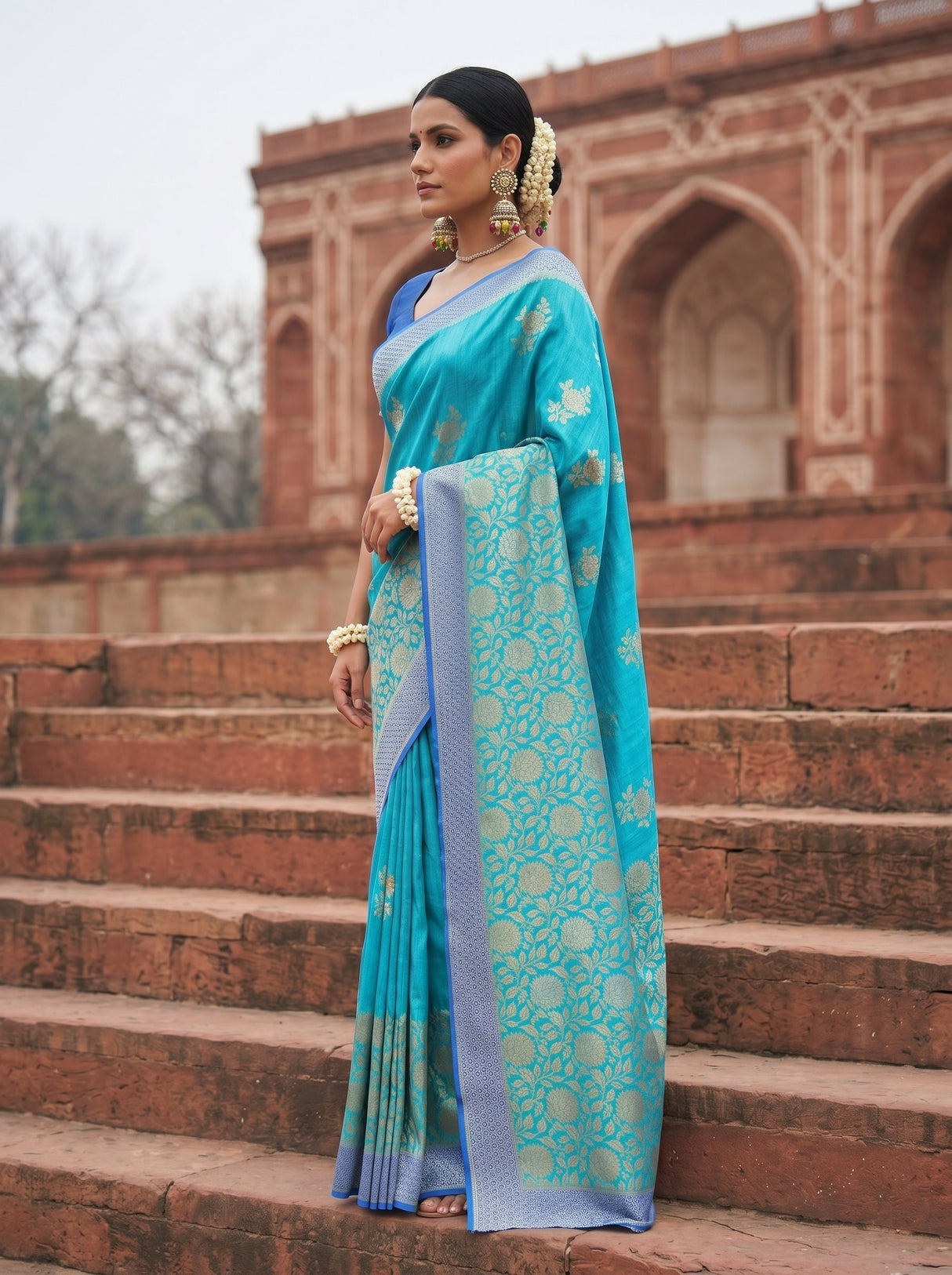 MIMOSA Saree Saree — pose 3 styling detail