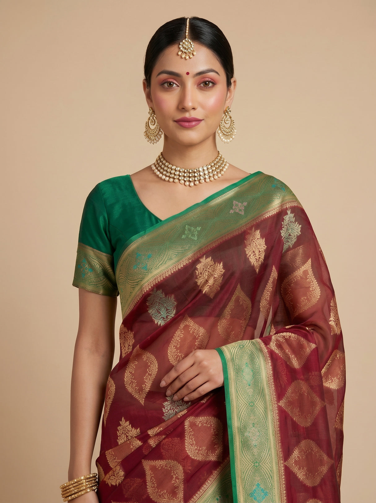 MIMOSA Saree Saree — pose 5 styling detail