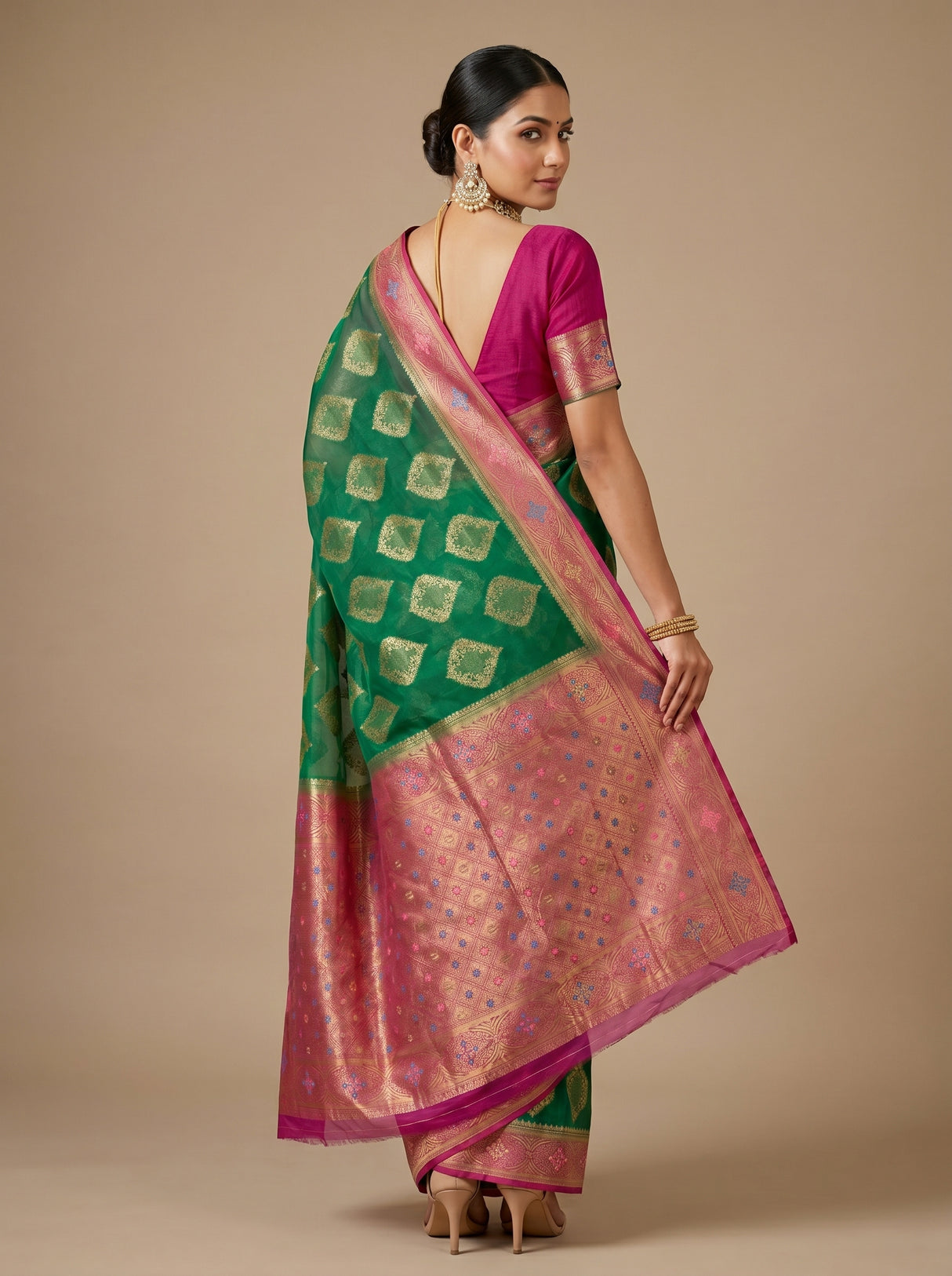MIMOSA Saree Saree — pose 8 styling detail